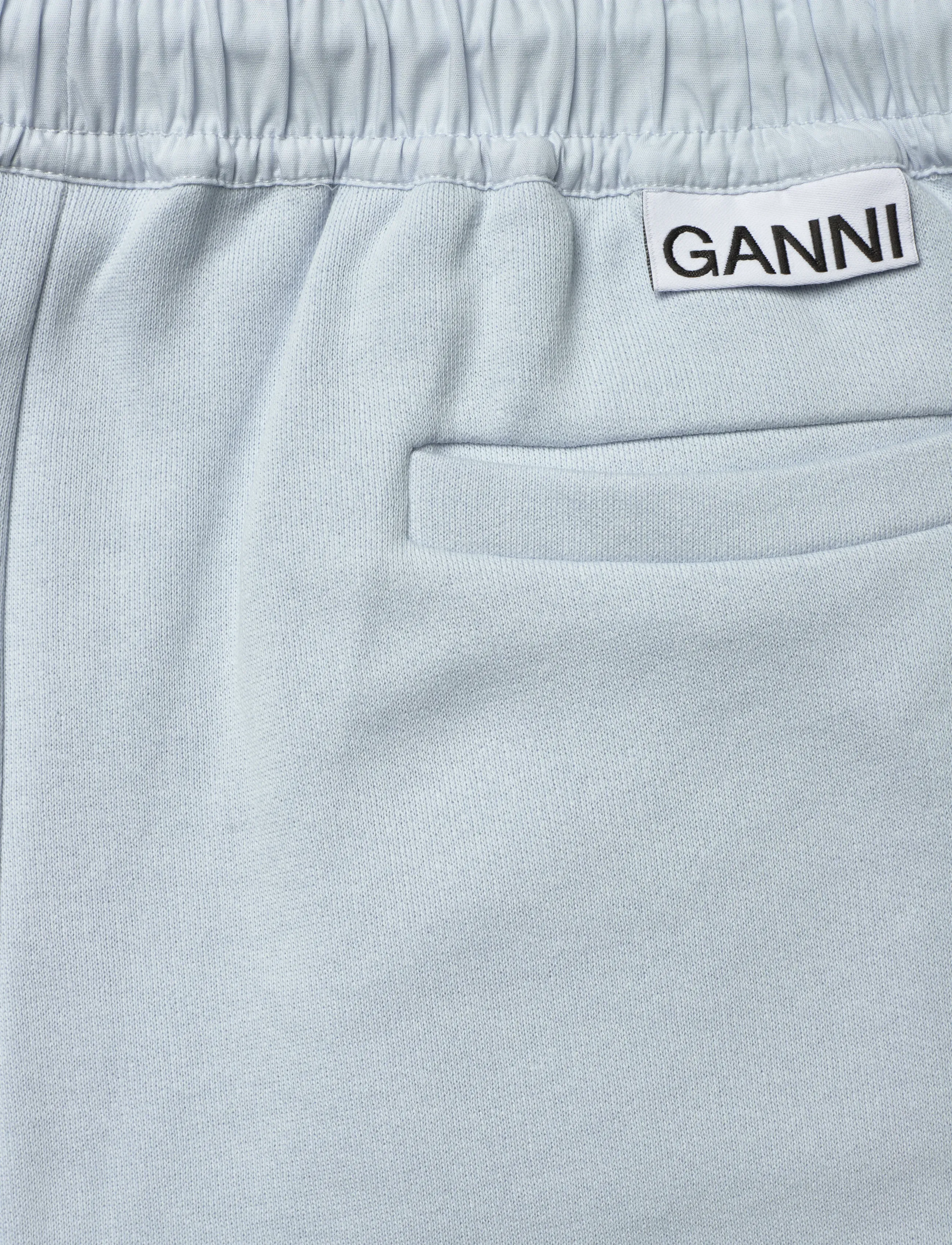 GANNI - Isoli Mid Waist Straight Leg Sweatpants - hverdags stil - heather - 4