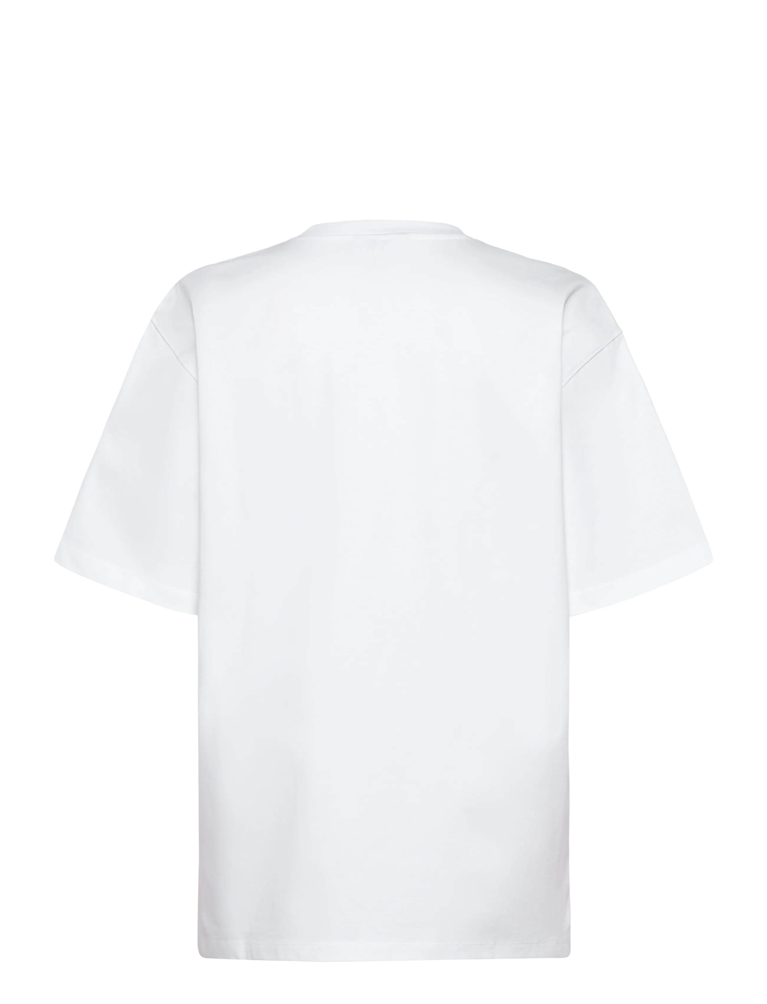 GANNI - Cotton T-Shirt Embellished Graphic Print - t-shirts - birght white - 2