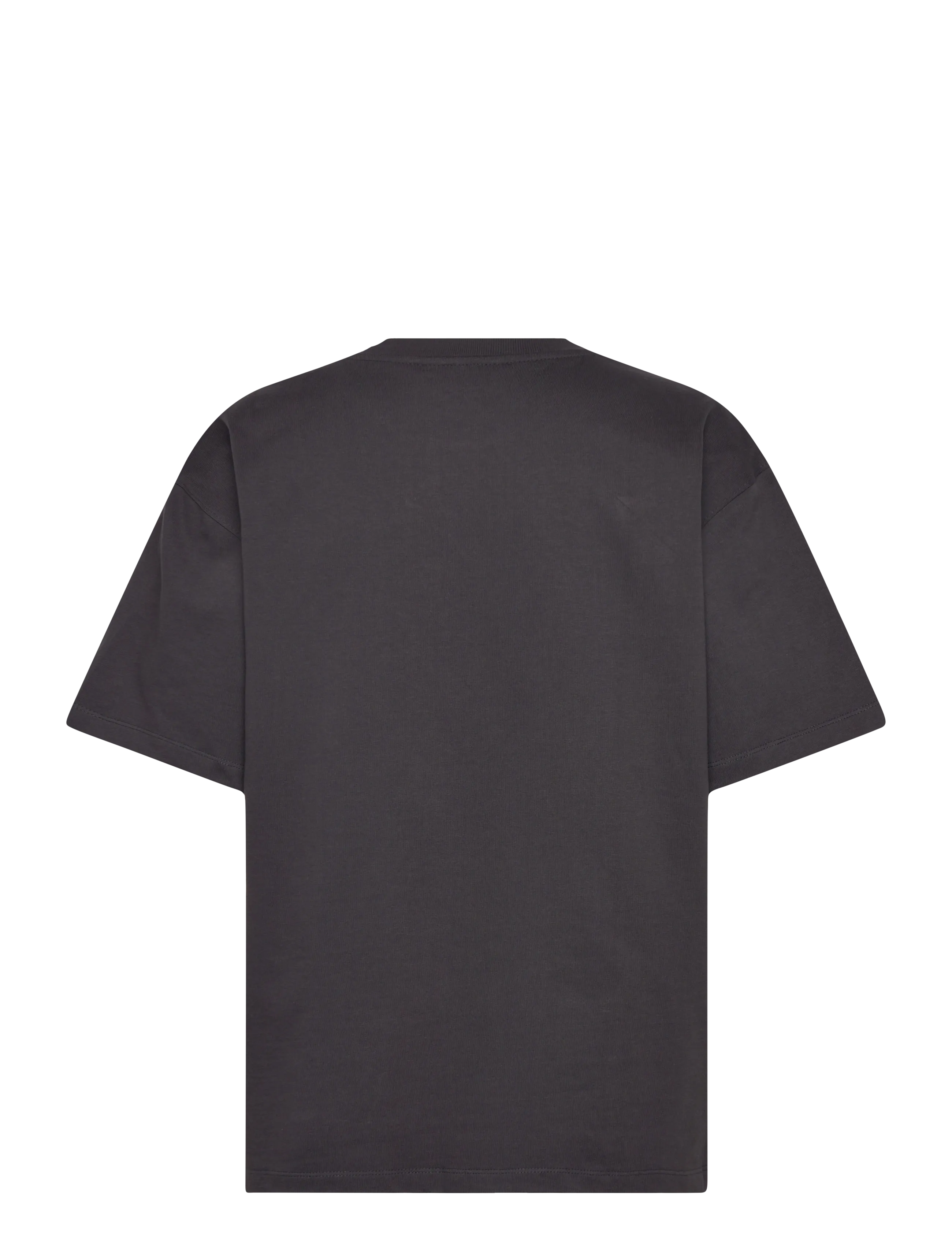 GANNI - Cotton T-Shirt Embellished Graphic Print - phantom - 2