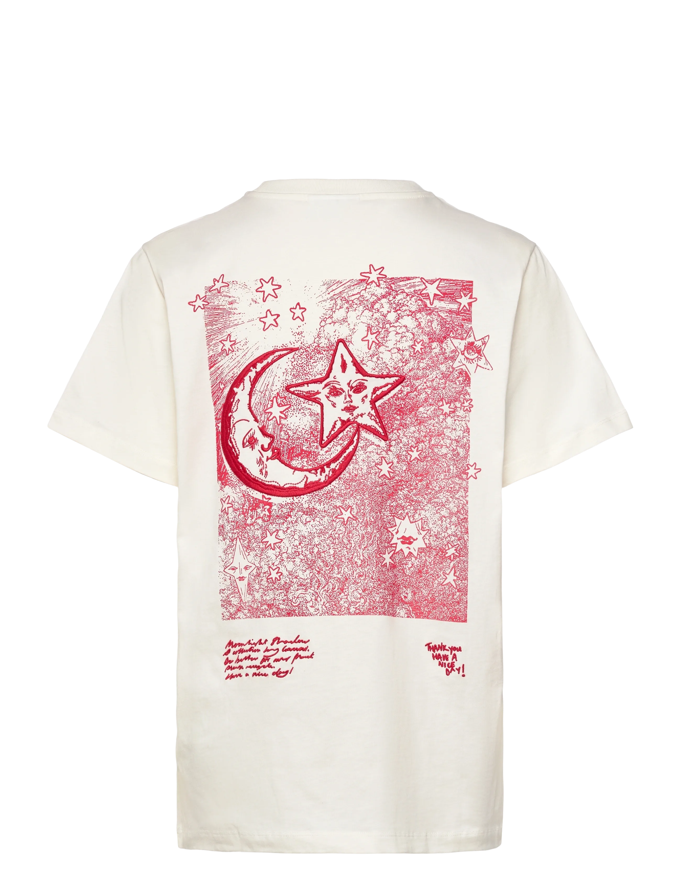 GANNI - Graphic Print Relaxed T-Shirt - egret - 2