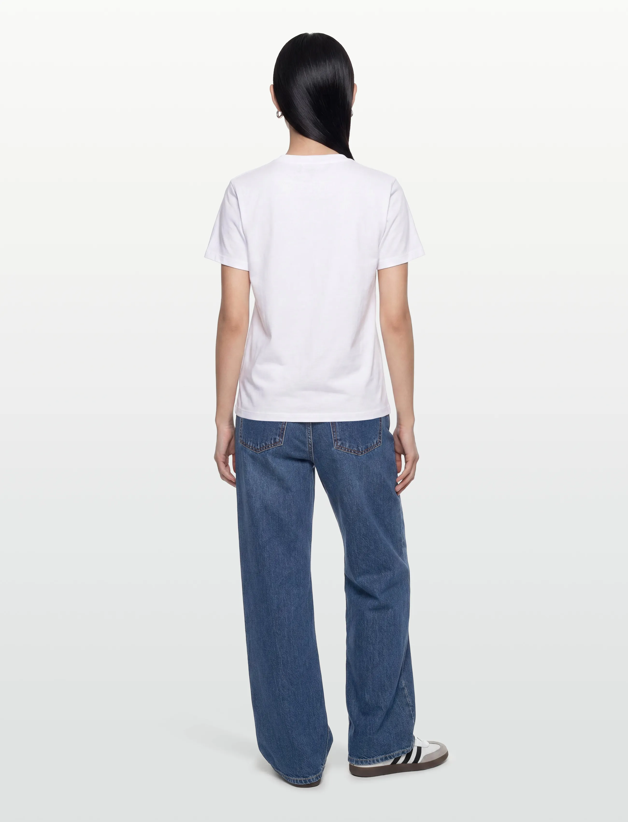 GANNI - Teddy Print Cotton T-Shirt - bright white - 4