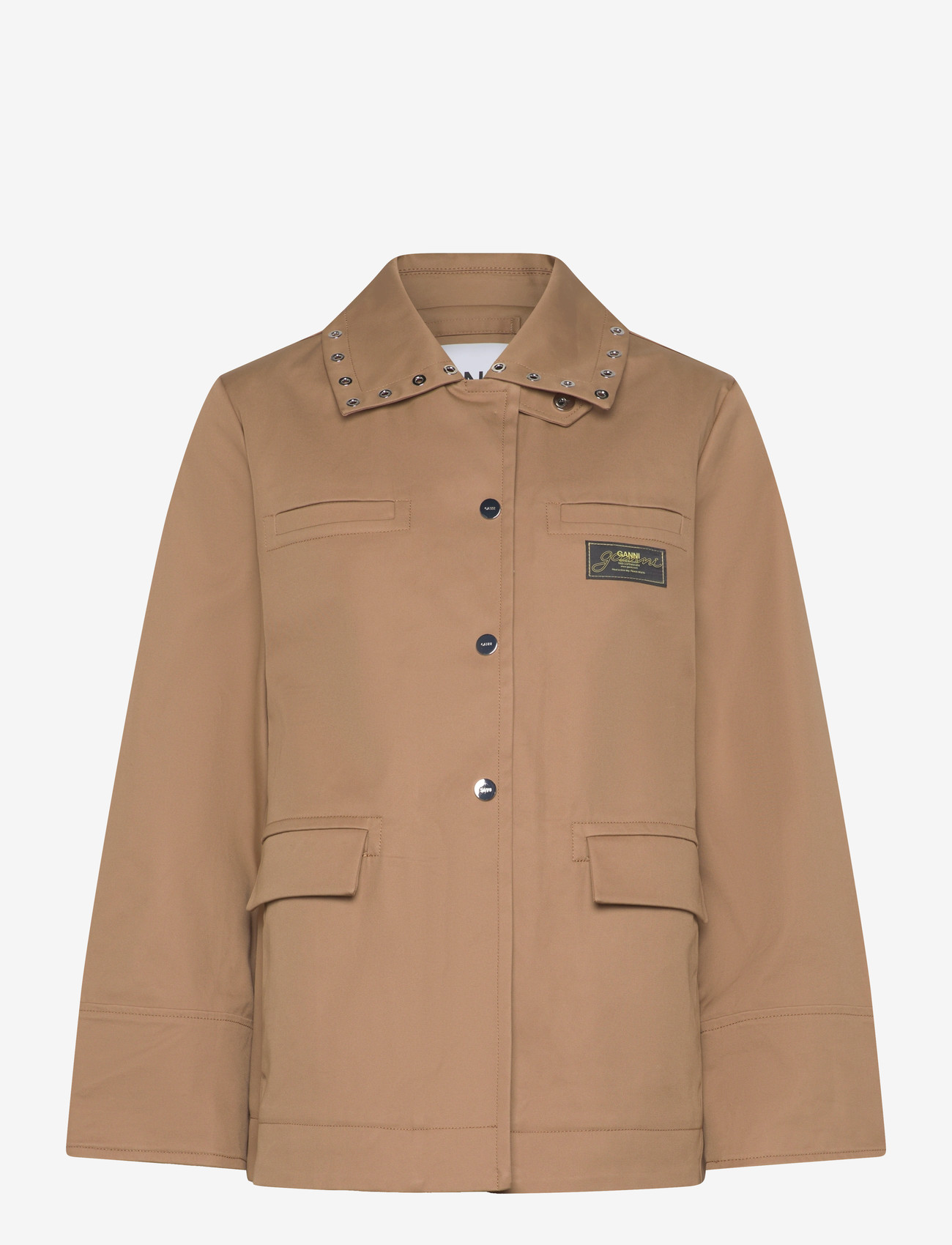 GANNI - JACKET - spring jackets - tiger's eye - 0