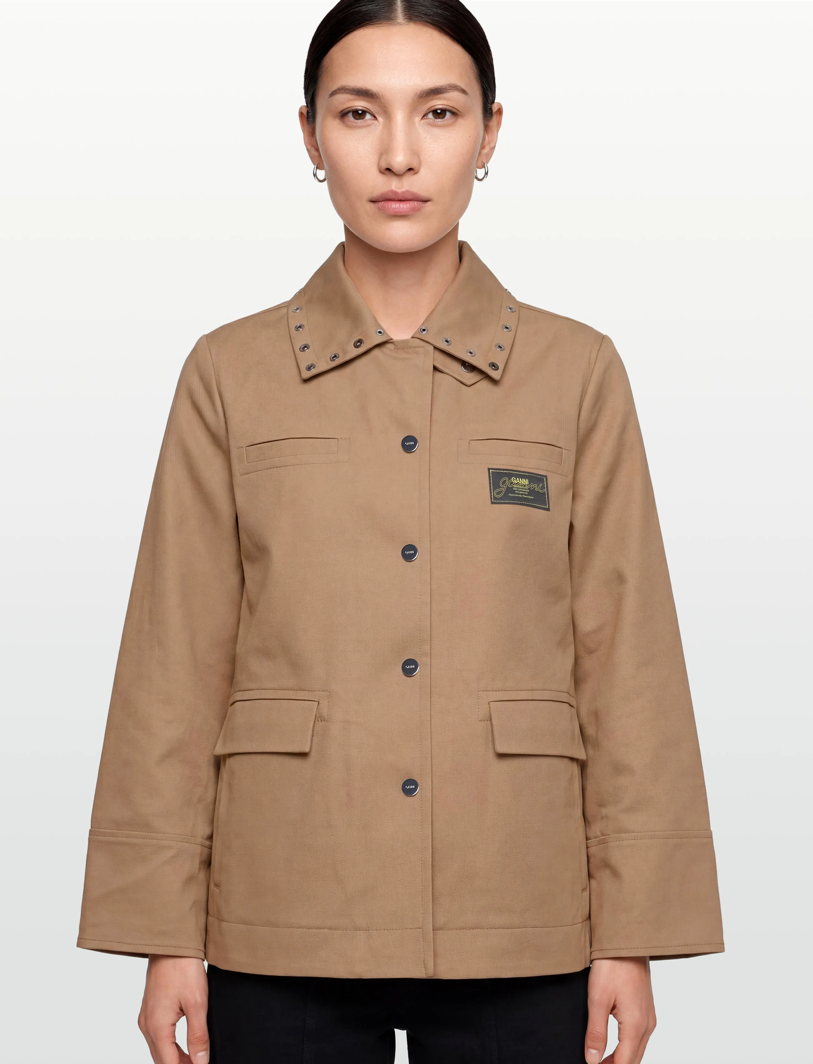 GANNI - JACKET - outerwear - tiger's eye - 3