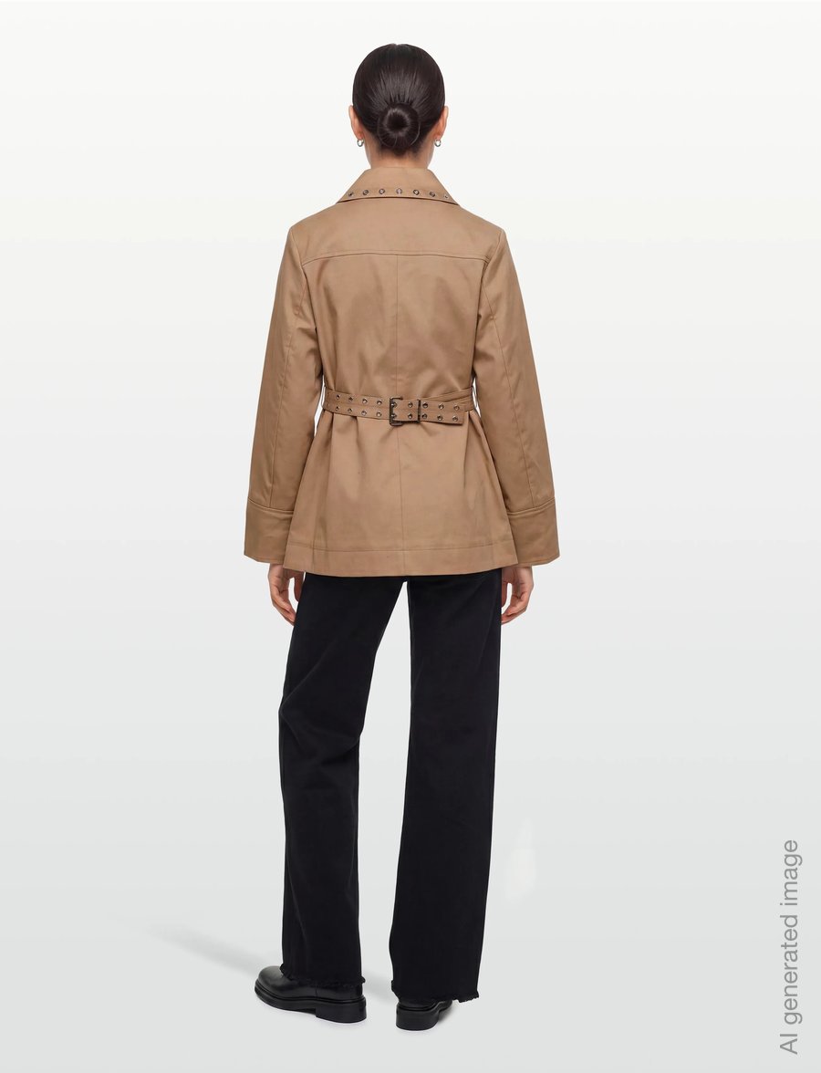 GANNI - JACKET - utility jackets - tiger's eye - 4