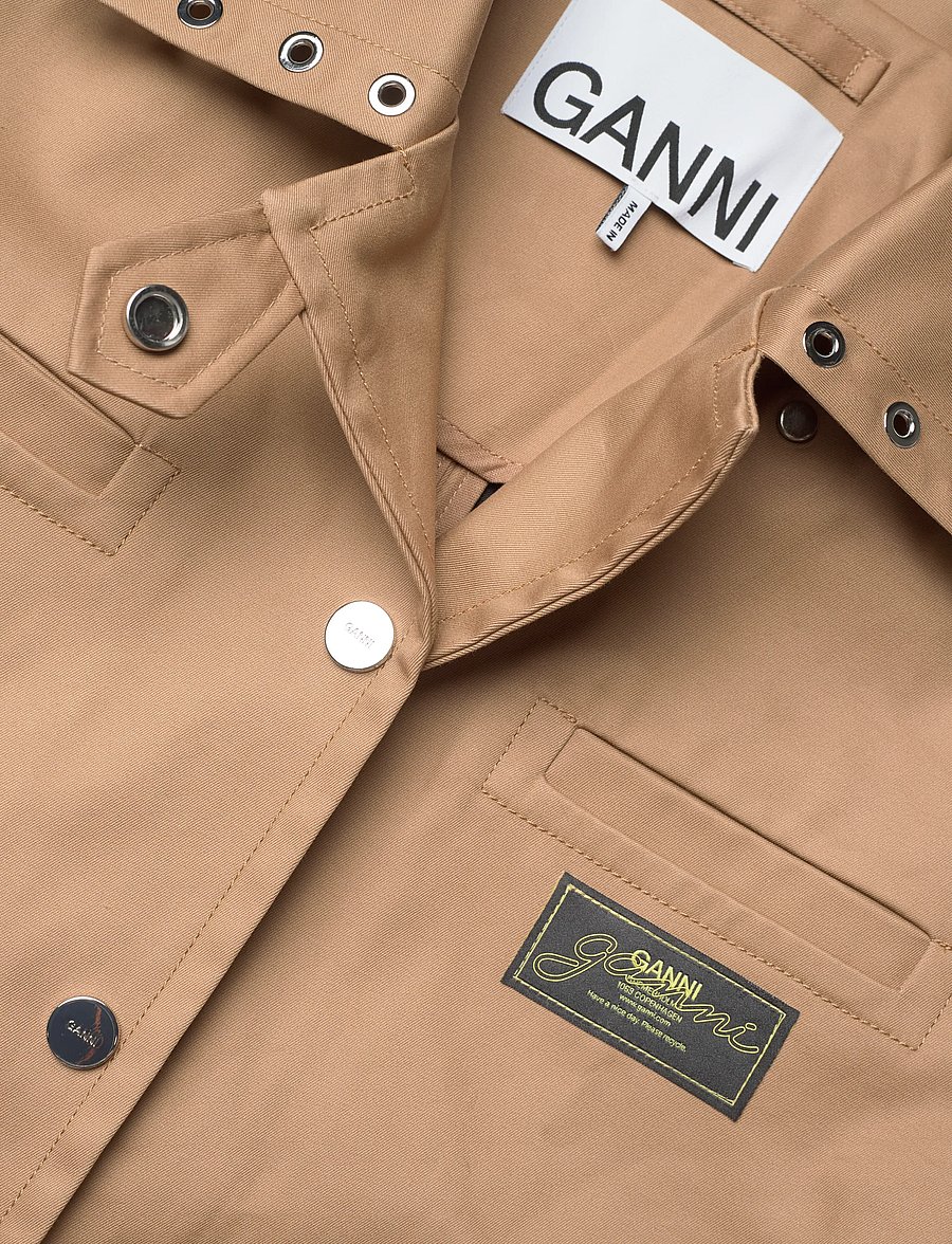 GANNI - JACKET - utility jackets - tiger's eye - 5