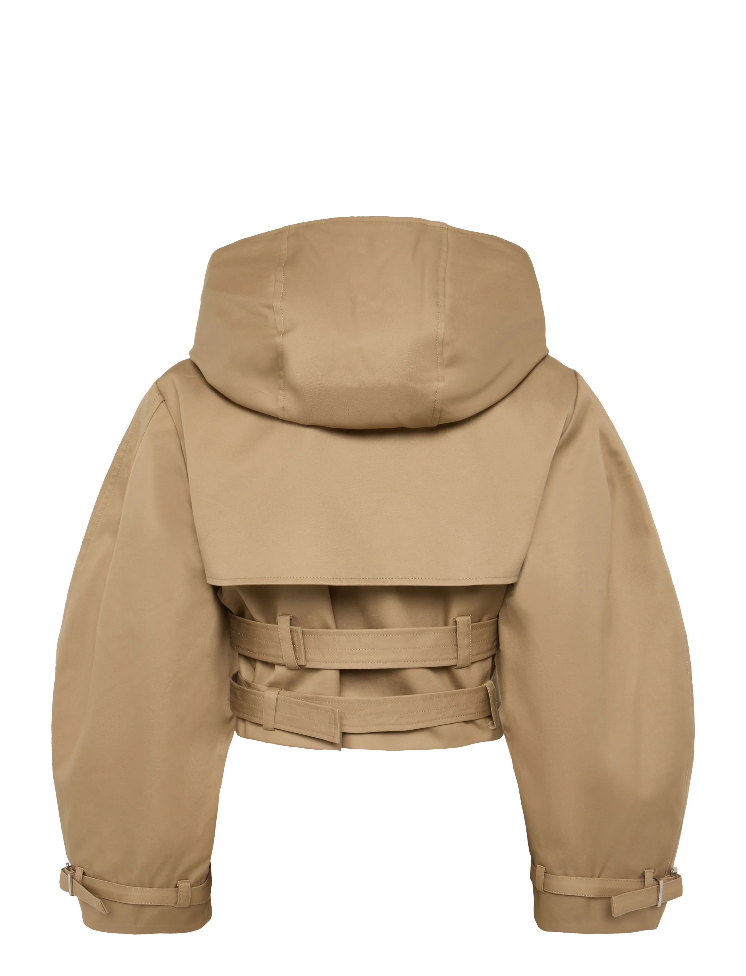 GANNI - Bonded Cotton Short Jacket - kevadjoped - tiger's eye - 1