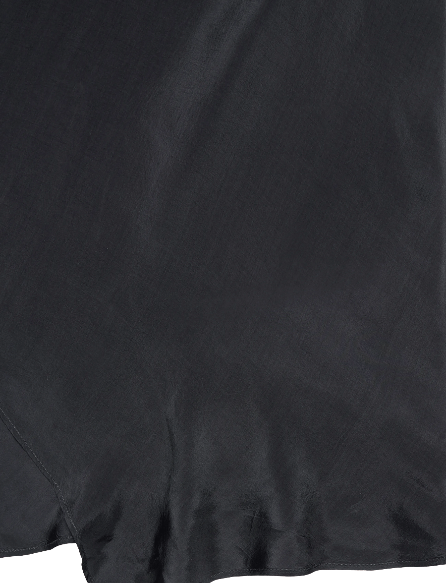 GANNI - Viscose Habotai Smock Midi Dress - maksikleidid - phantom - 2