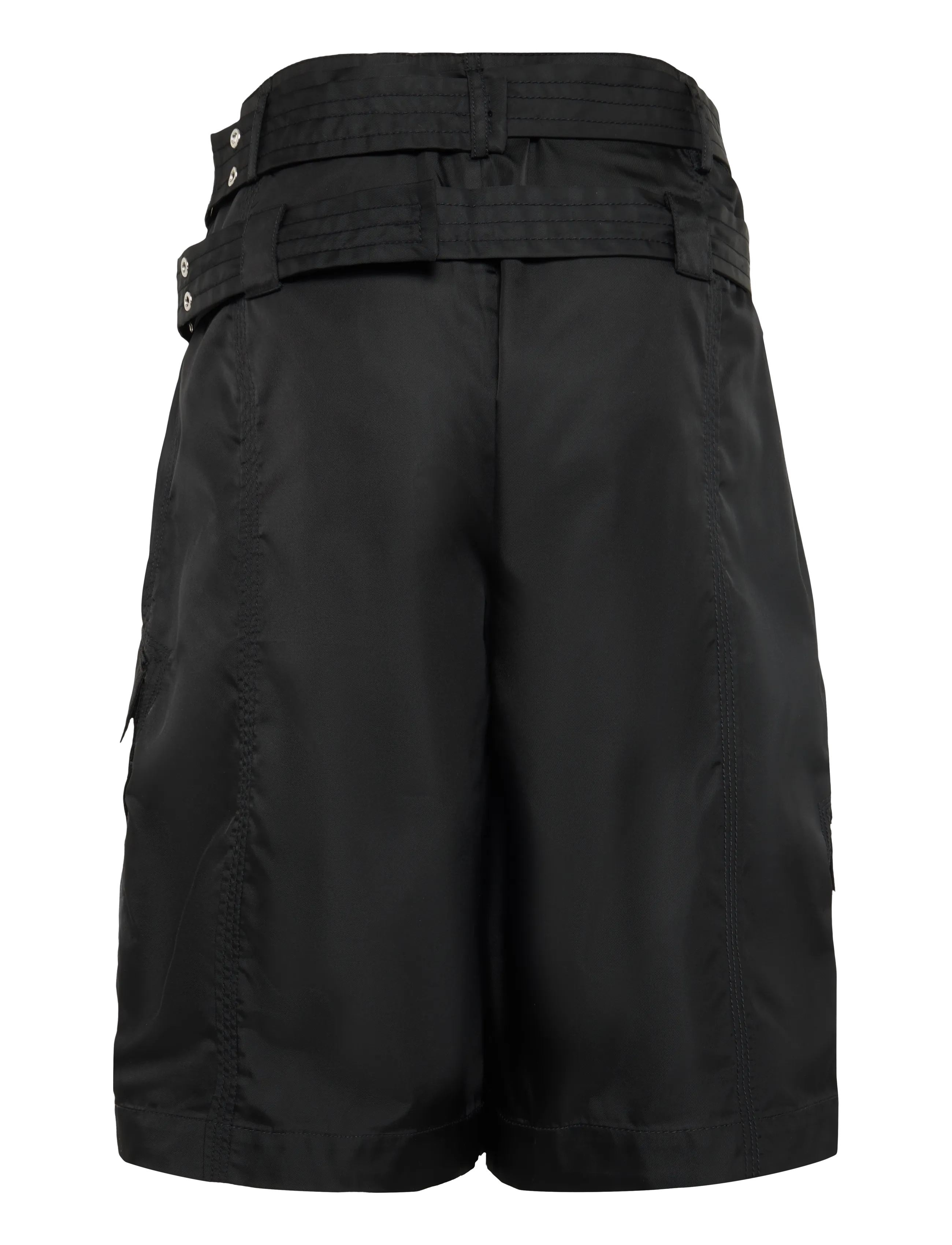 GANNI - Duchesse Nylon Pocket Shorts - black - 1