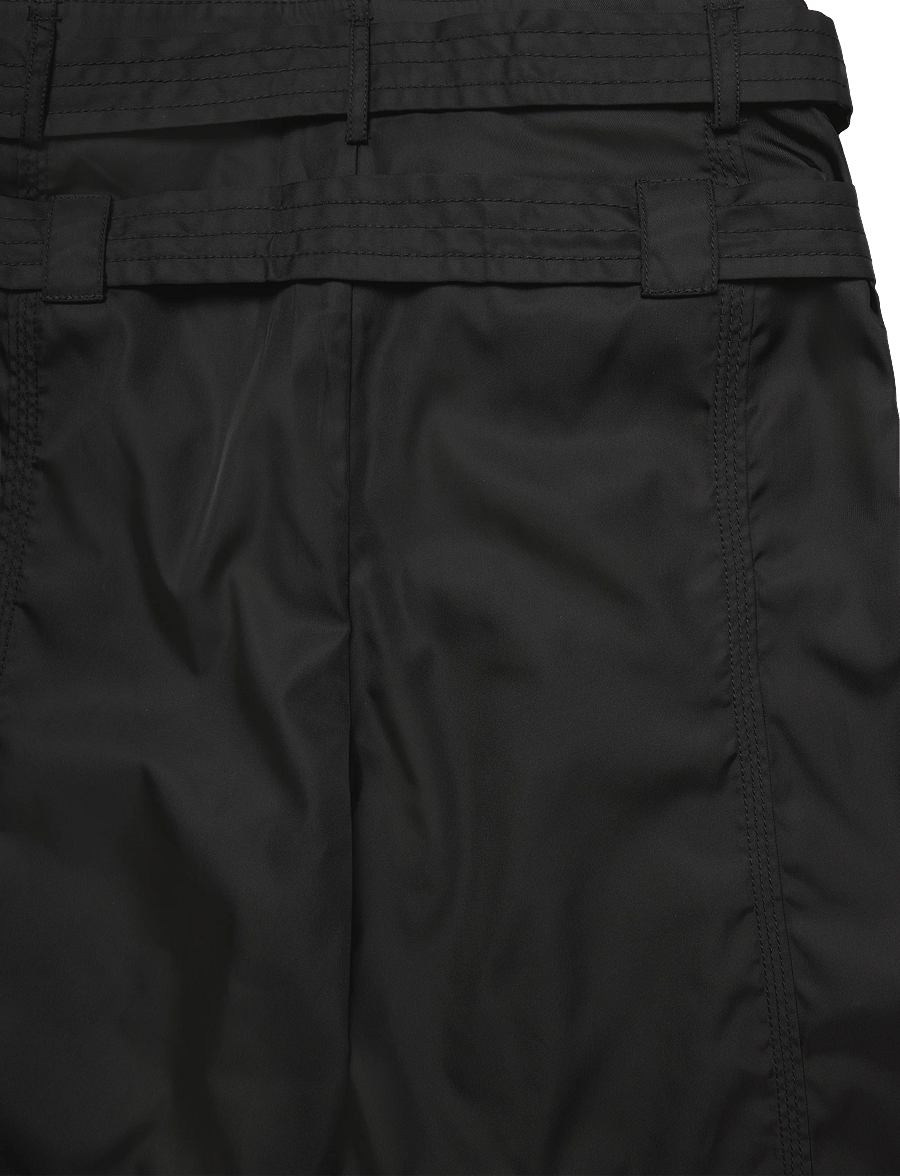 GANNI - Duchesse Nylon Pocket Shorts - paper bag shorts - black - 2