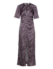 Ganni Silk Stretch Satin Maxi Dress  maxi dresses  shop at Booztlet