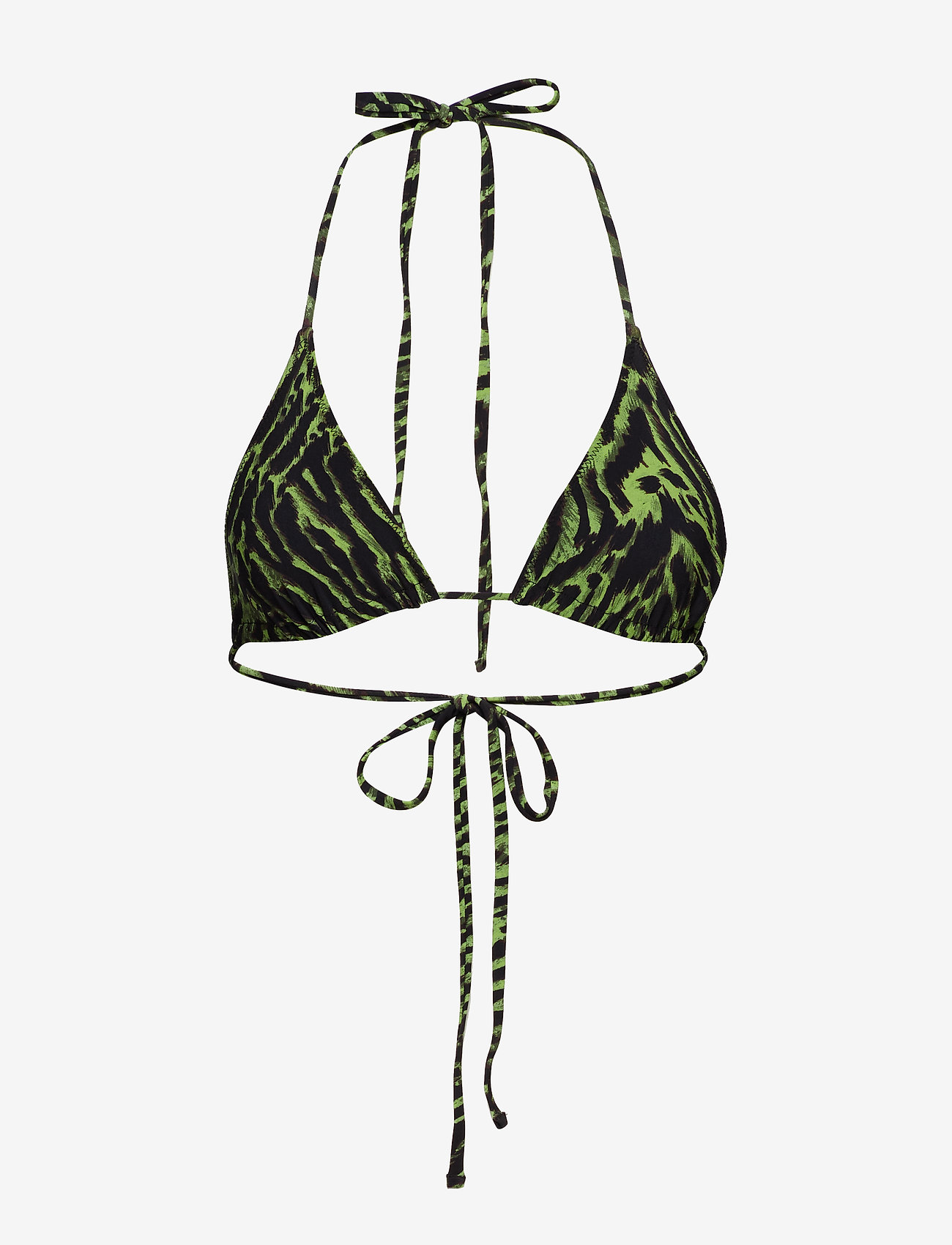 Ganni - Tiger Print Swimwear - lime tiger - 0