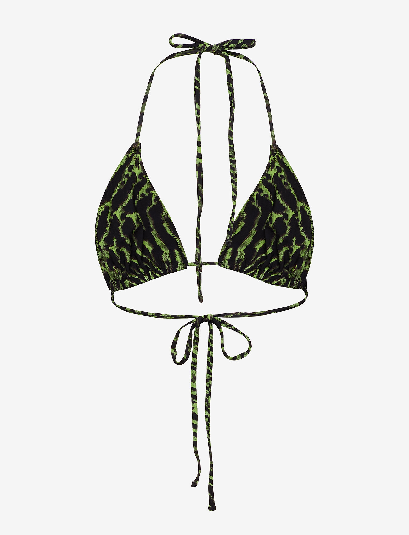 Ganni - Tiger Print Swimwear - lime tiger - 1