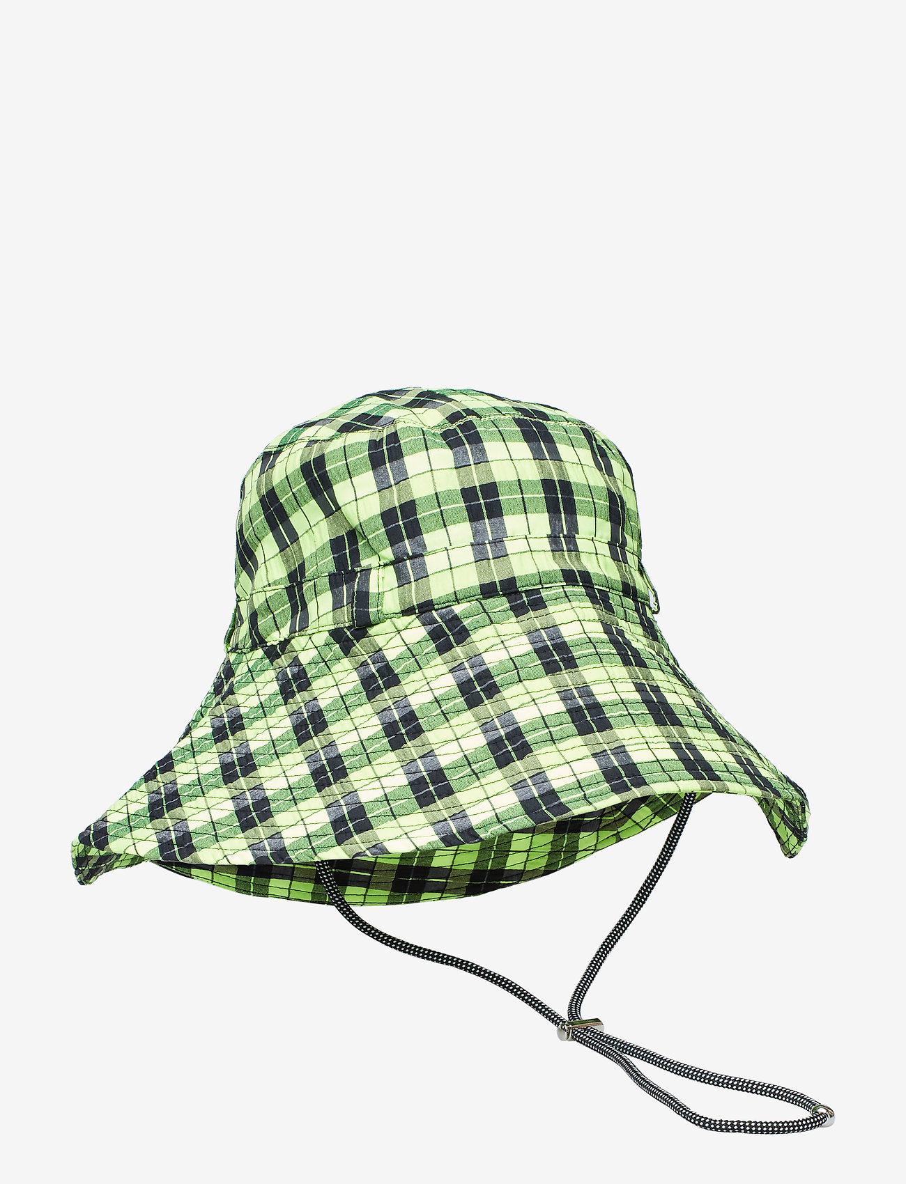 Ganni - Seersucker Check Accessories - neon maize - 0