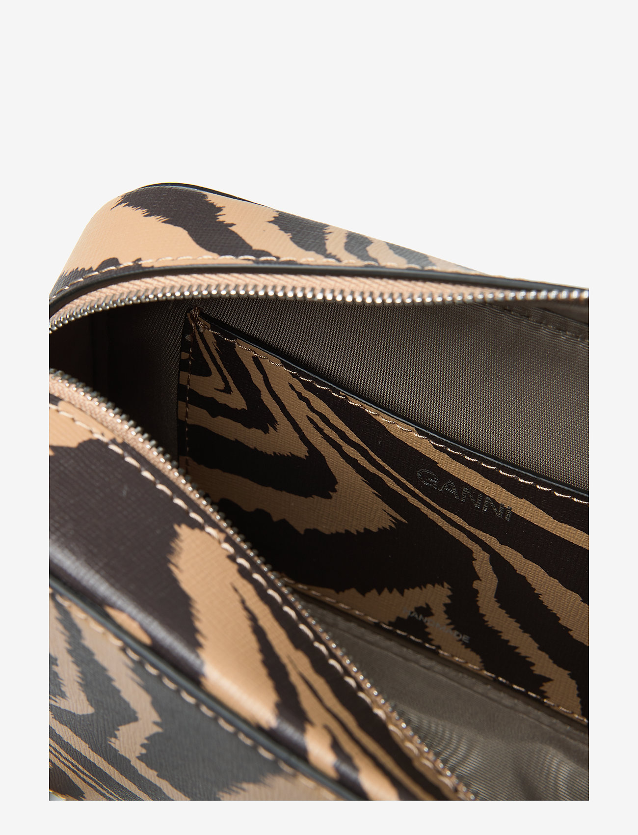 Ganni - Printed Leather Slg Bag - tannin - 5