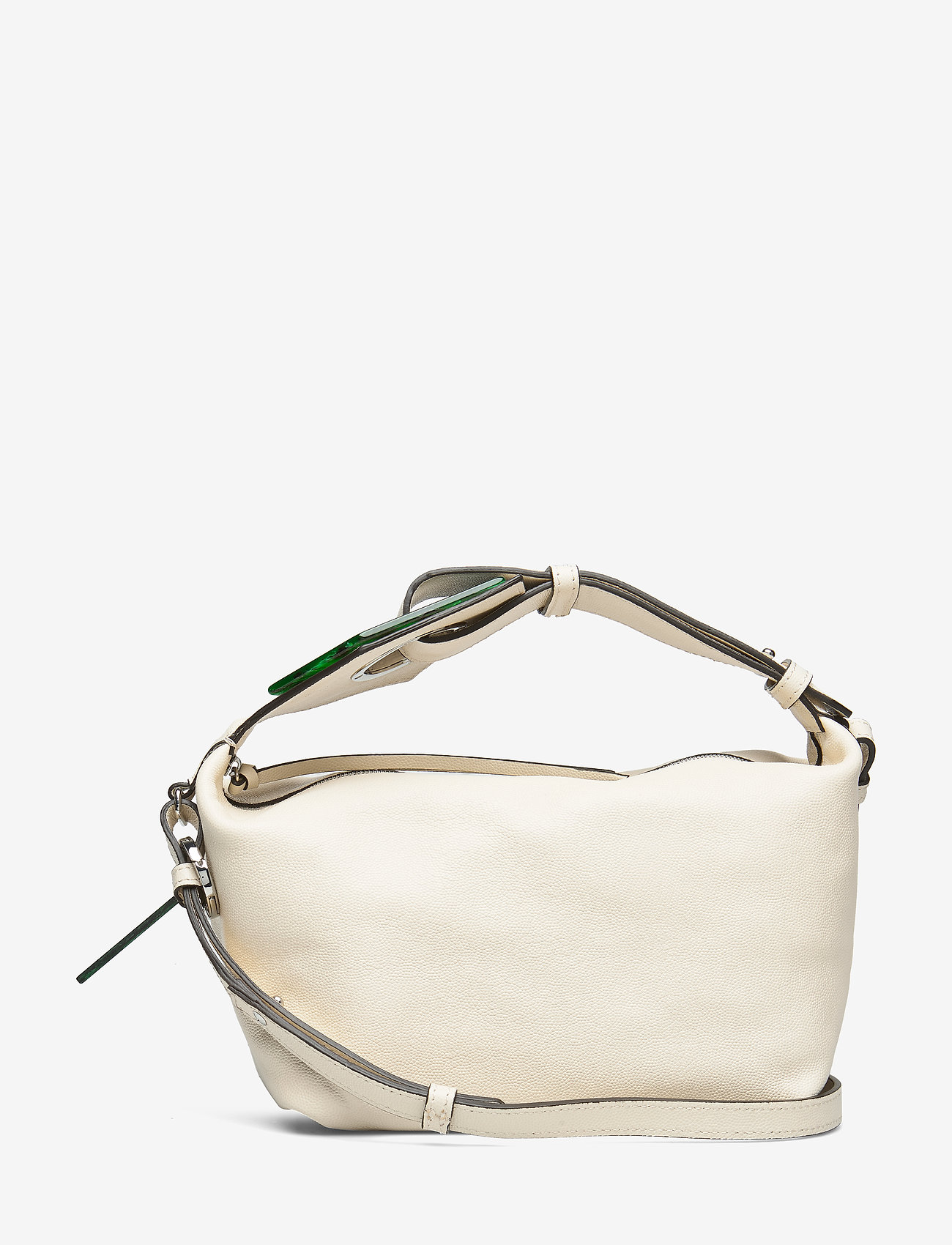 Ganni - Leather Hand Bag - egret - 0