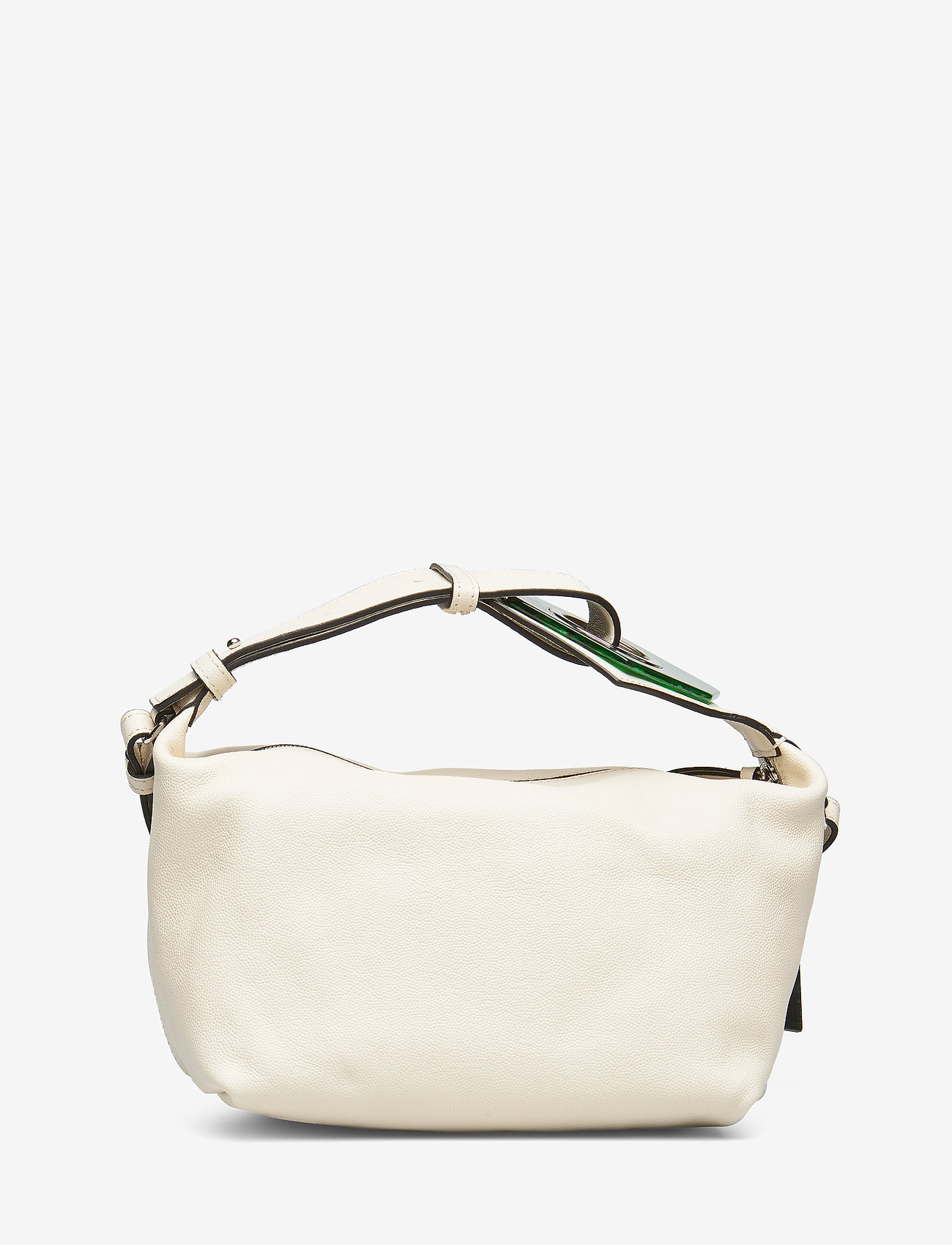 Ganni - Leather Hand Bag - egret - 1