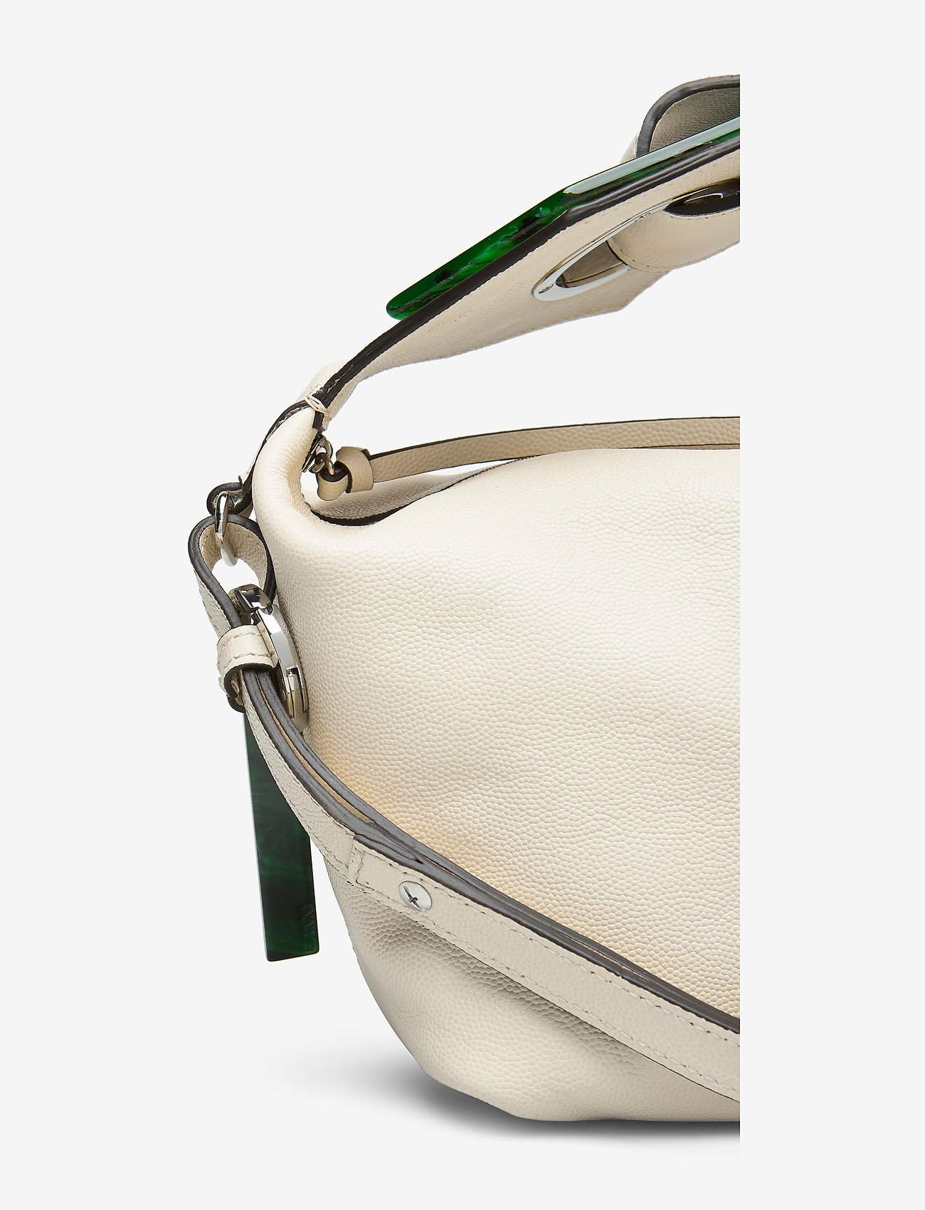 Ganni - Leather Hand Bag - egret - 3