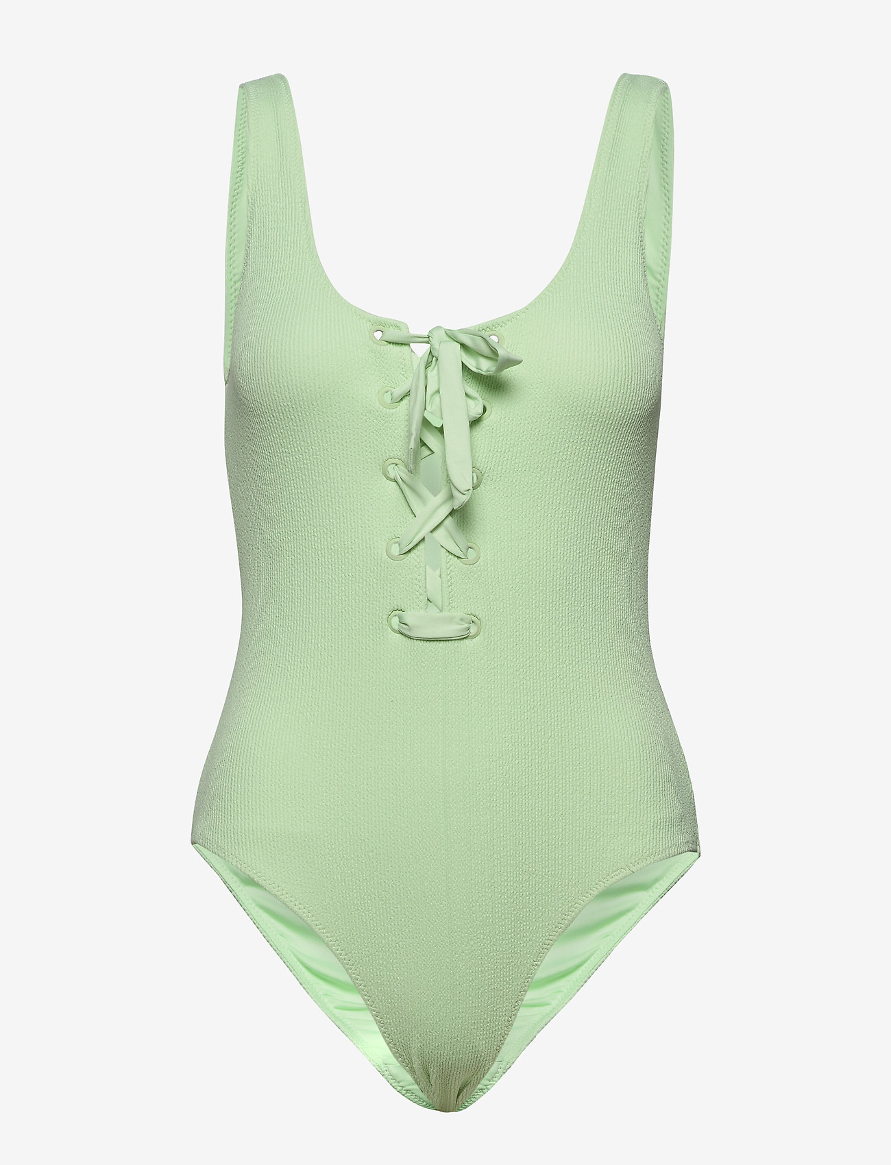 Ganni - Recycled Textured Swimwear - patina green - 0