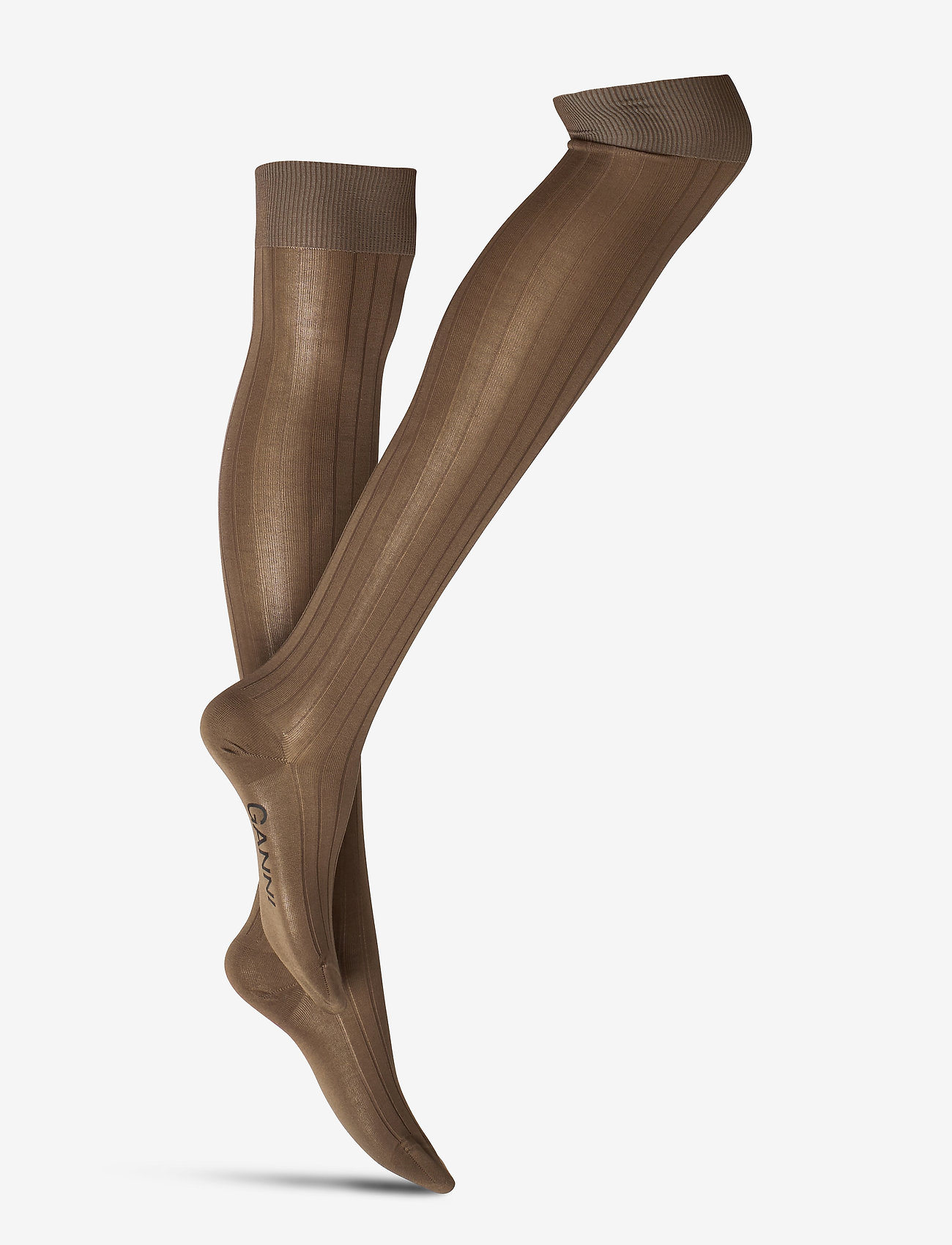 Ganni - Cotton Blend Socks - ermine - 0