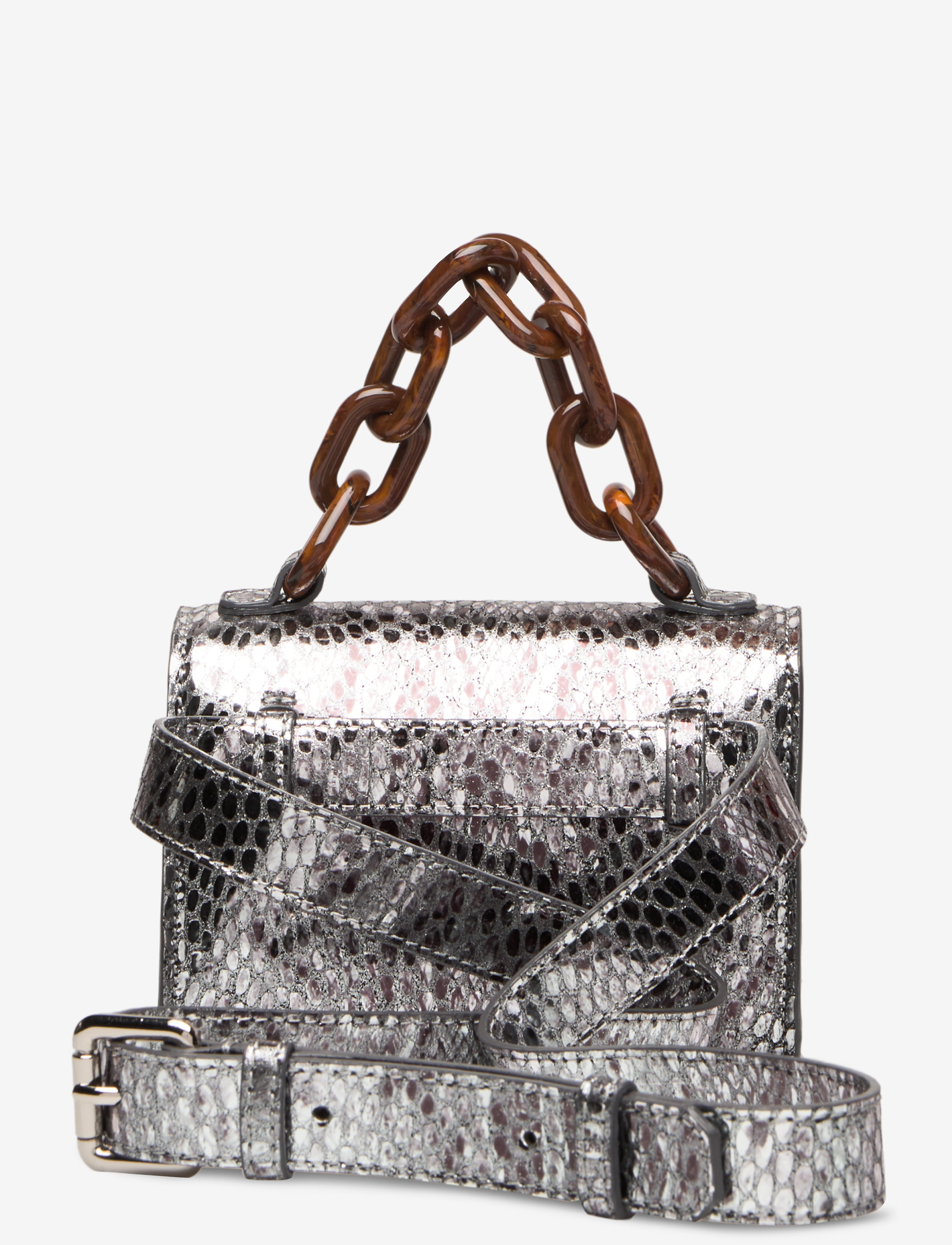 Ganni - Leather - silver - 1