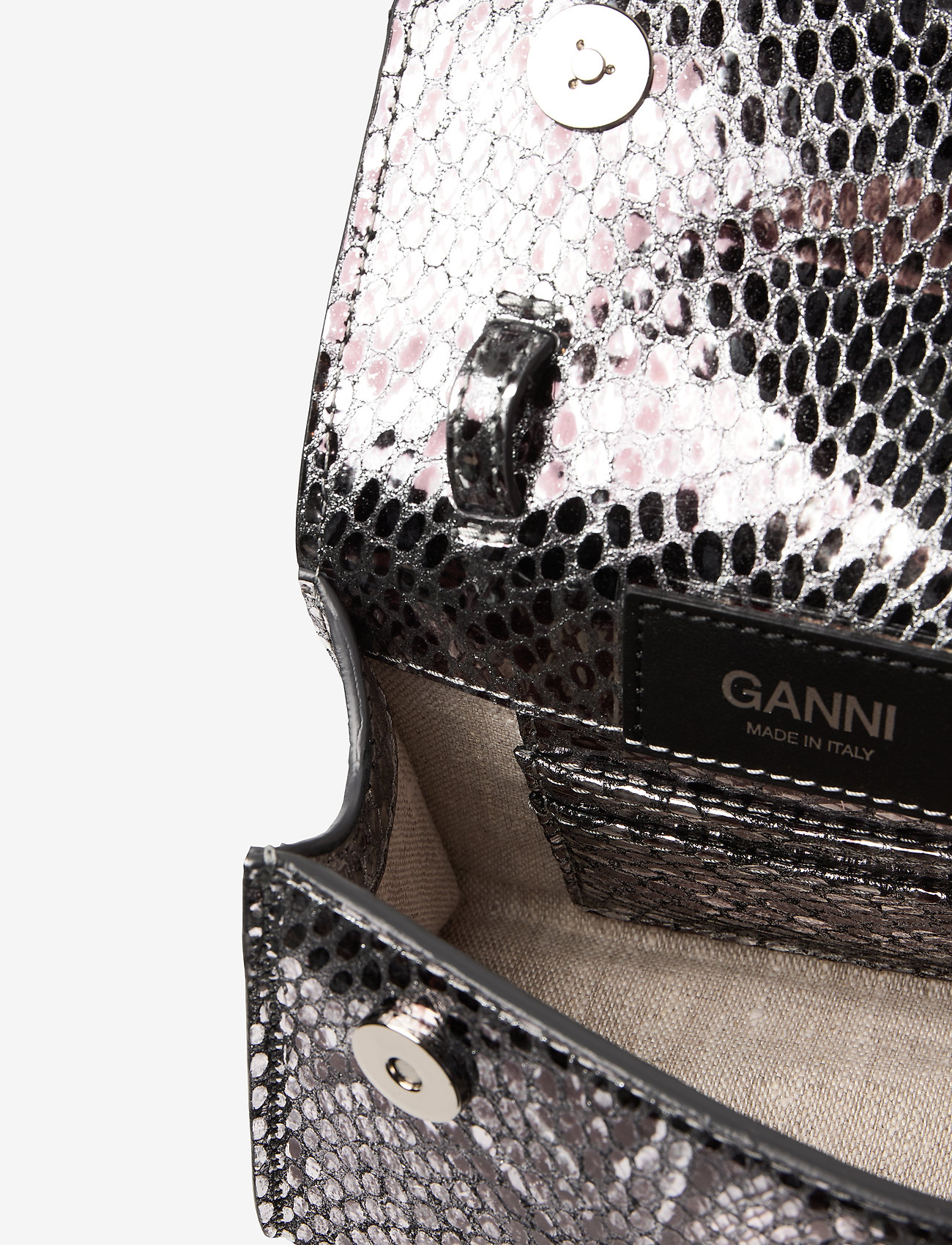 Ganni - Leather - silver - 3