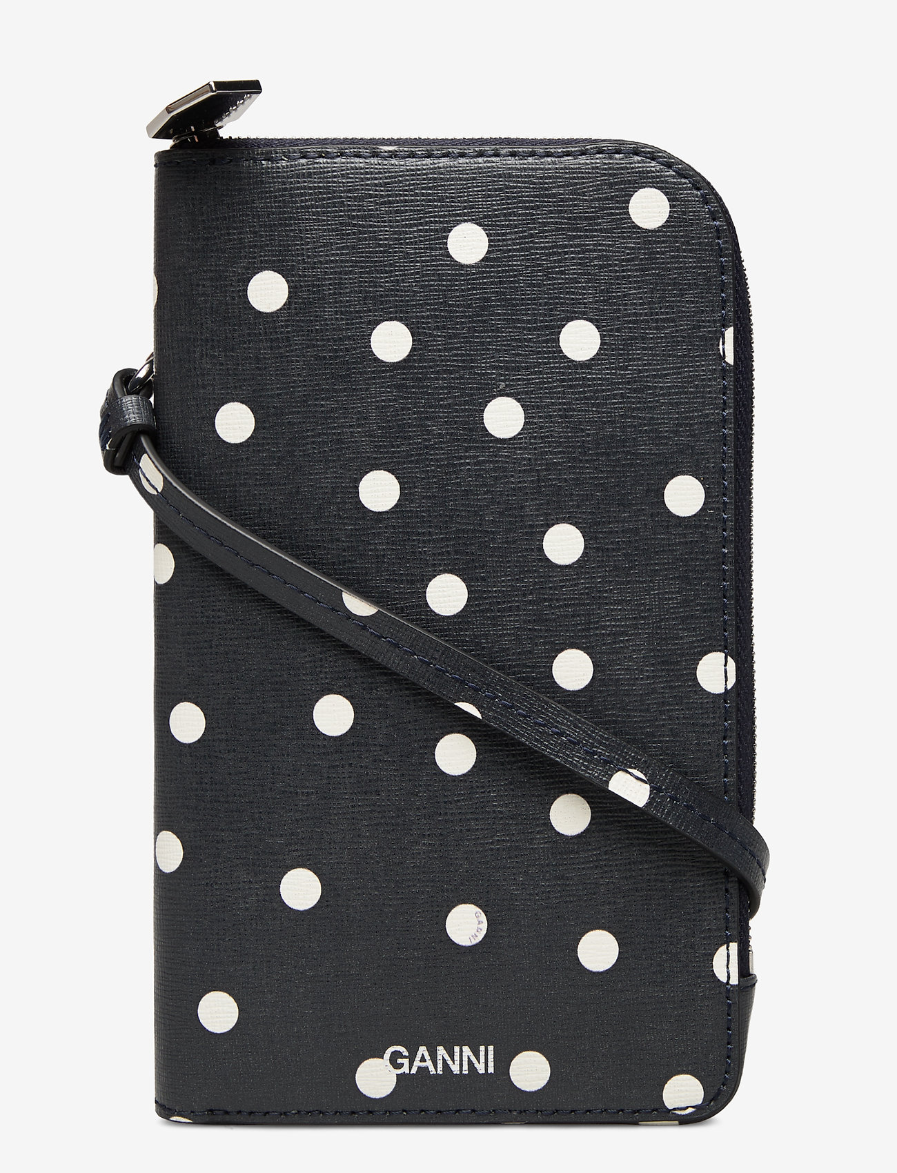 Ganni - Phone Bag Leather - sky captain - 0