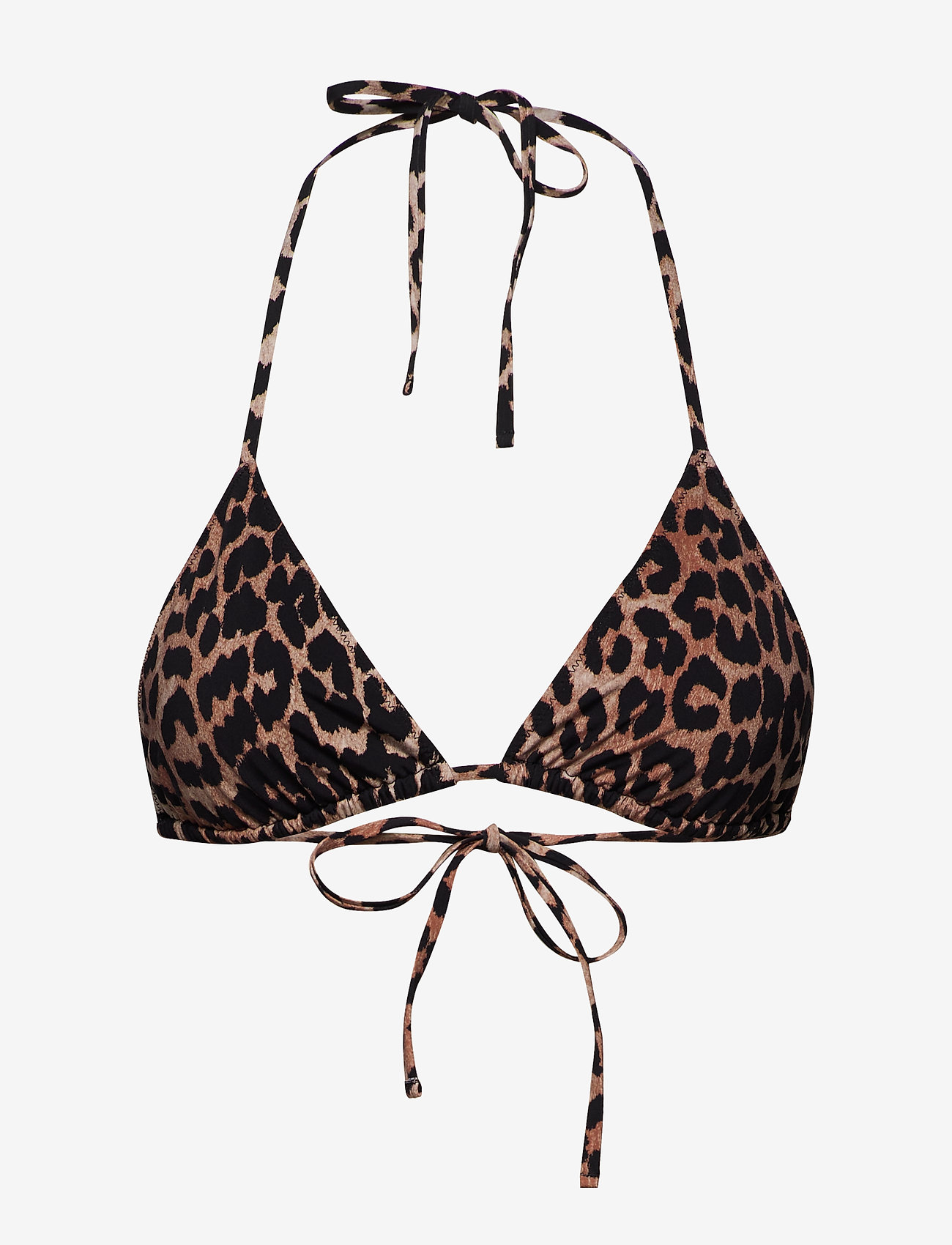Ganni - String Bikini Top - leopard - 0
