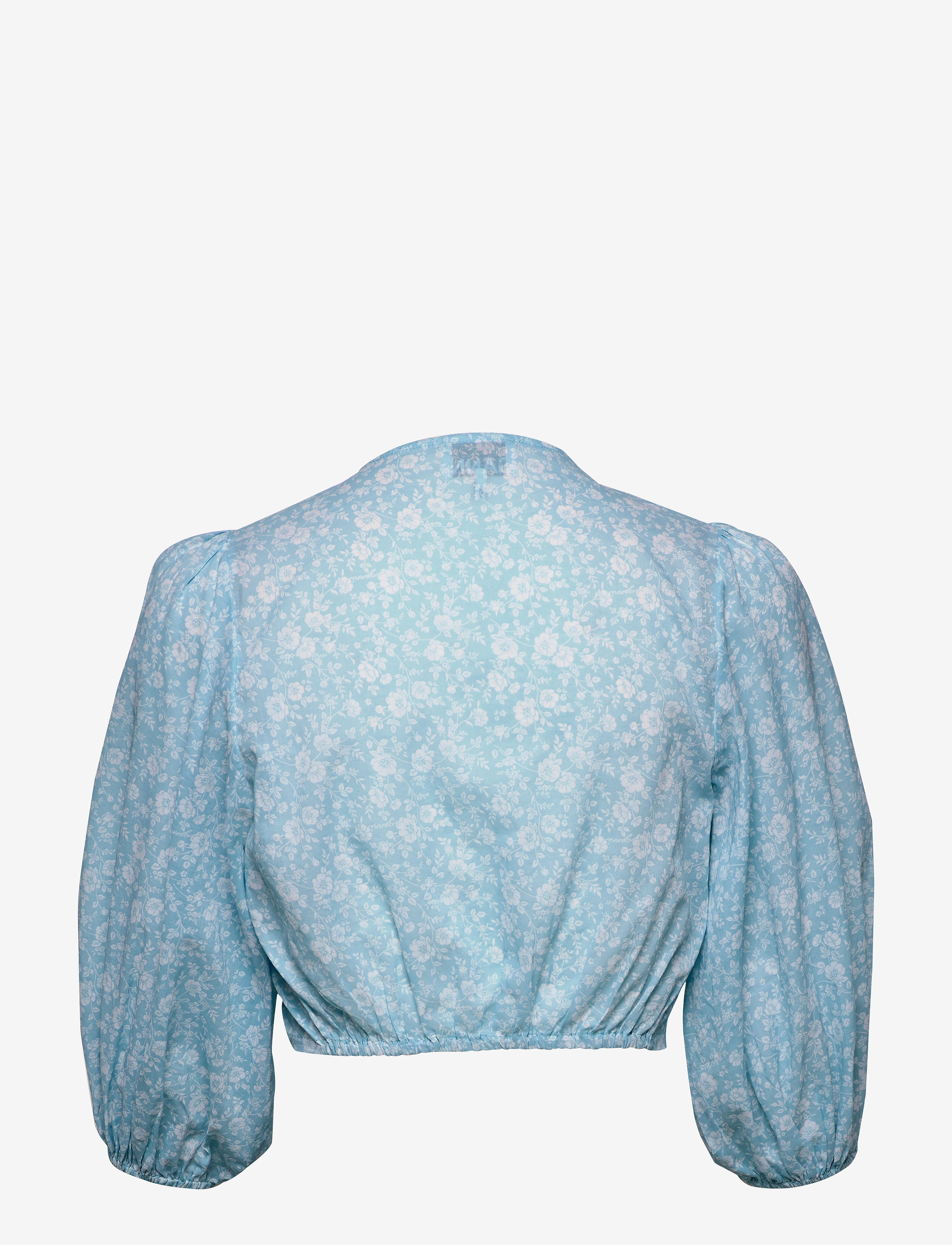 Ganni - Wrap Top - alaskan blue - 1