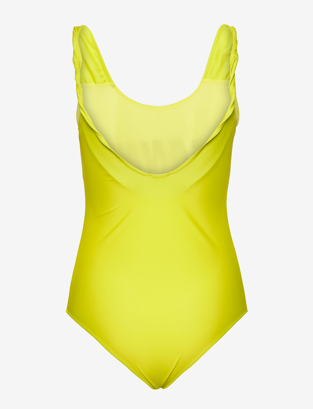Ganni - Graphic Twisted Strap Swimsuit - blazing yellow - 1