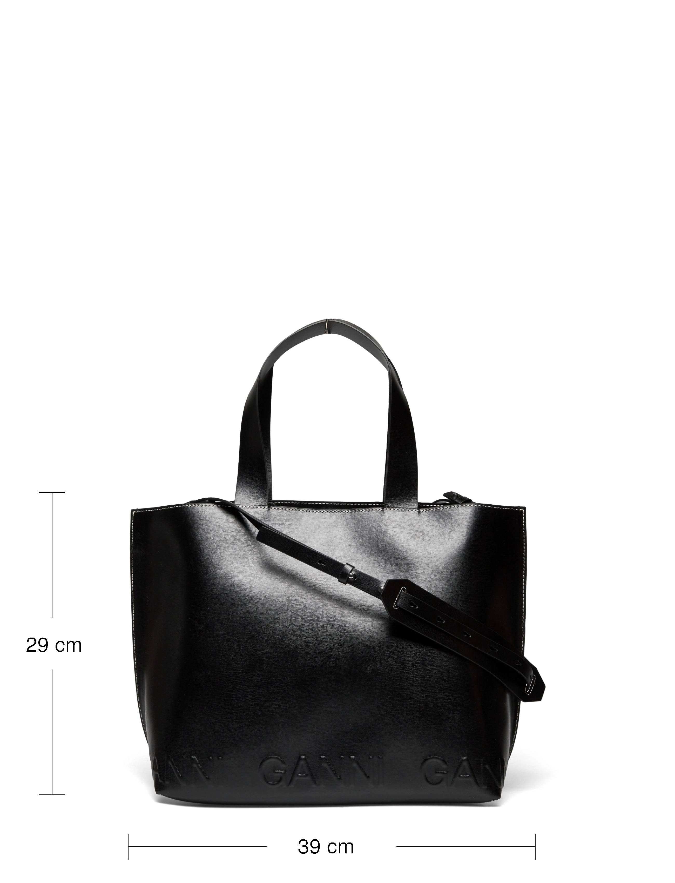 Ganni - Banner East West Tote - black - 5