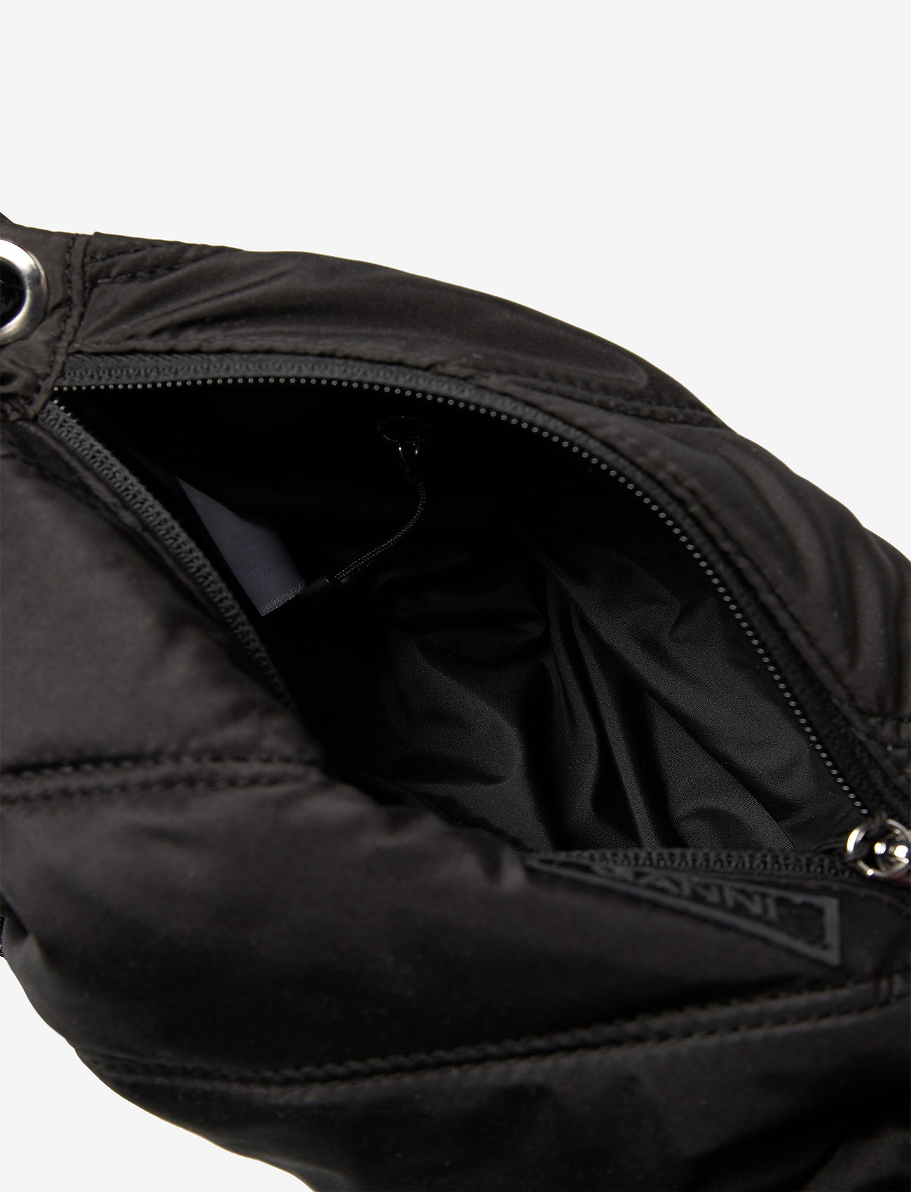 Ganni - Quilted Recycled Tech Small Duffle Bag - black - 4