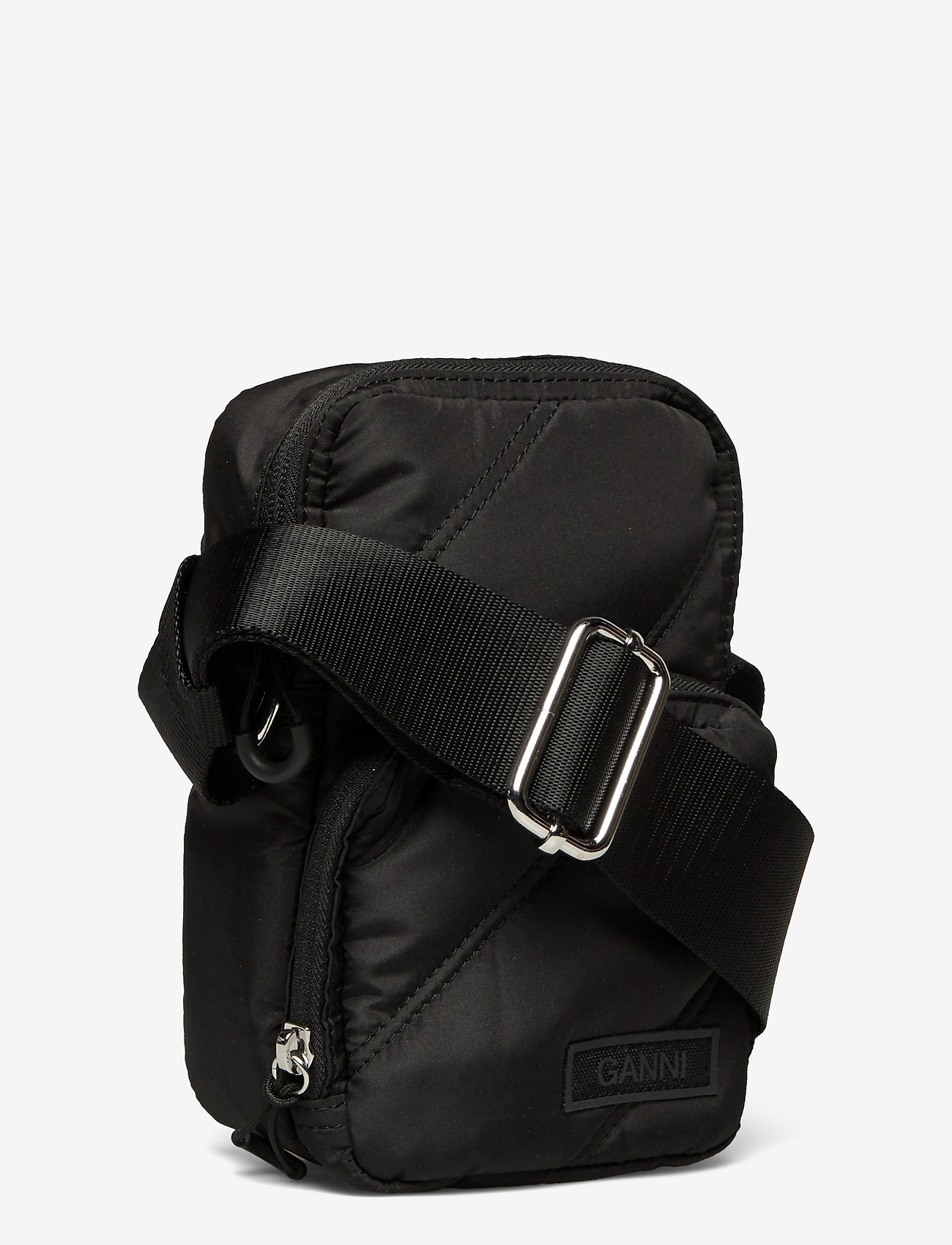 Ganni - Quilted Recycled Tech Mini Crossbody - black - 2
