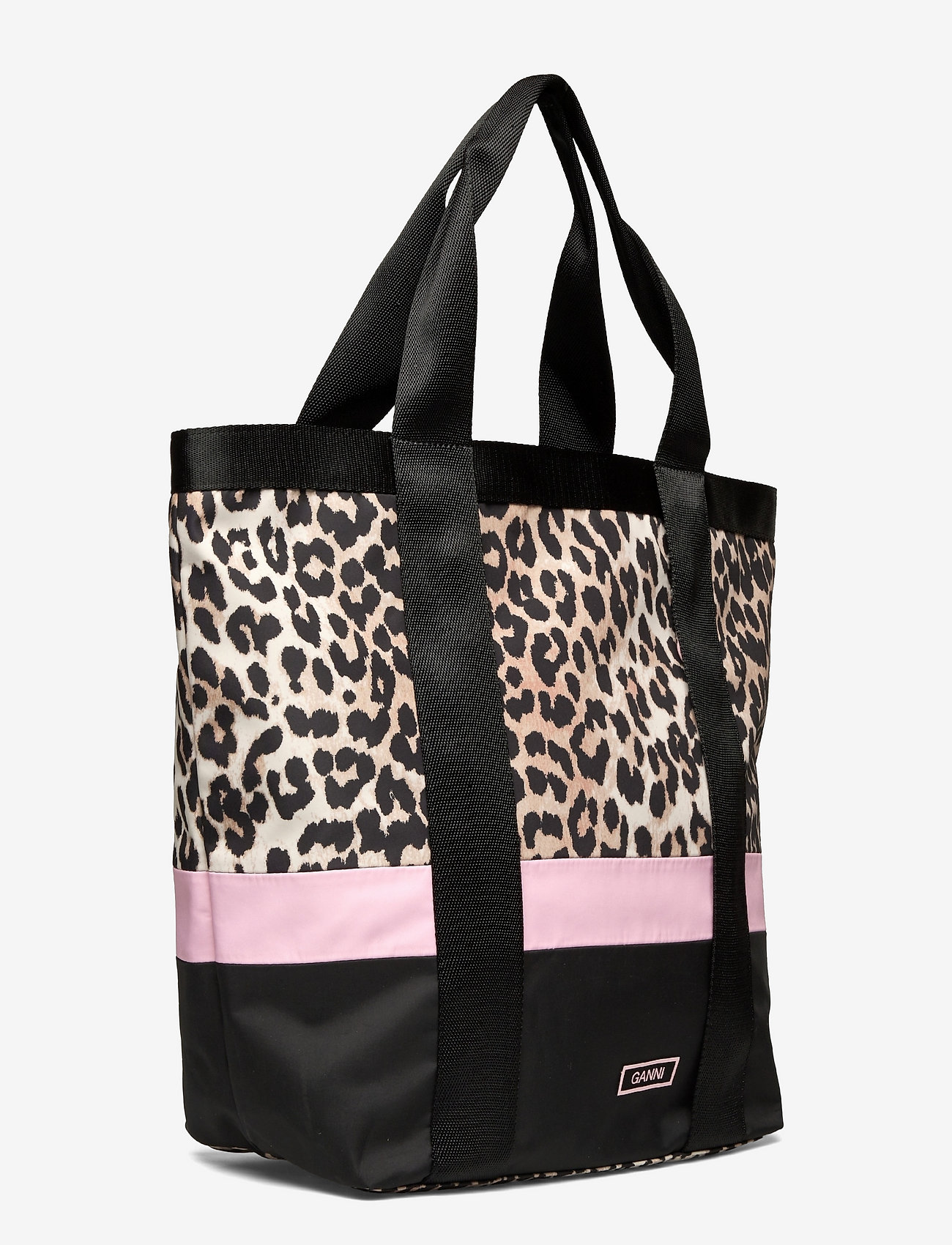 Ganni - Recycled Tech Large Tote - leopard - 2