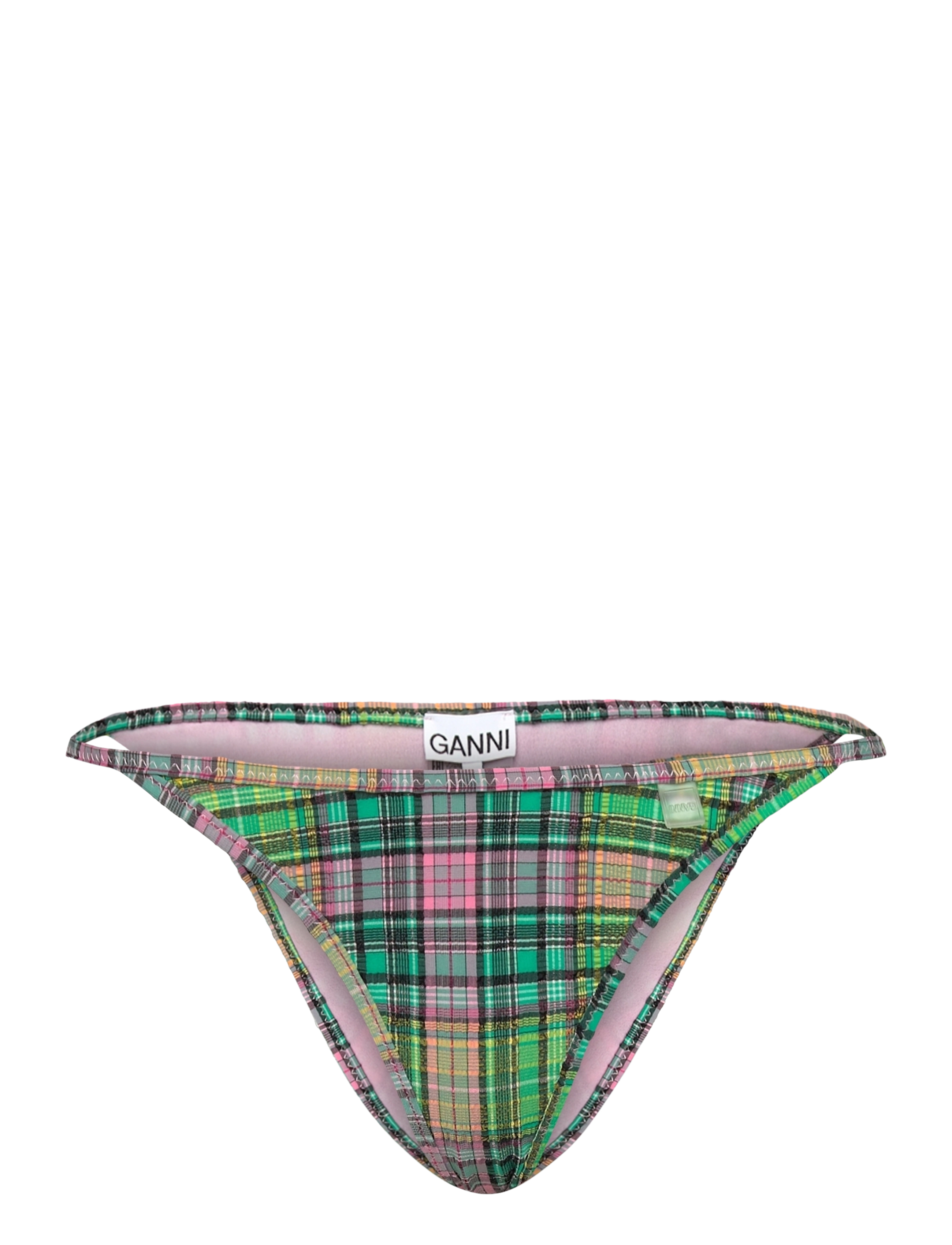 Ganni Recycled Seersucker - Bademode - LAGOON / multi