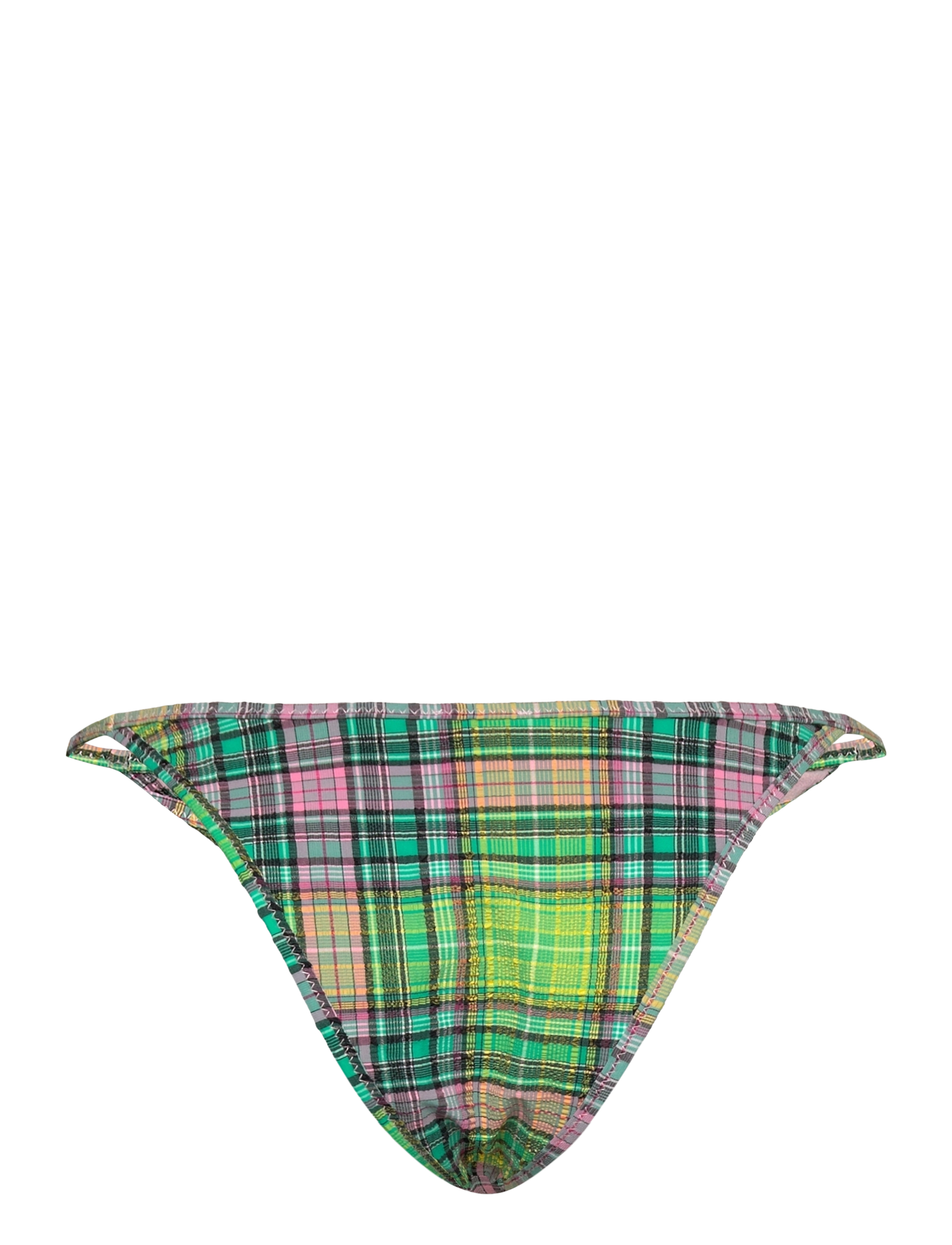 Ganni - Recycled Seersucker - bikinibriefs - lagoon - 1