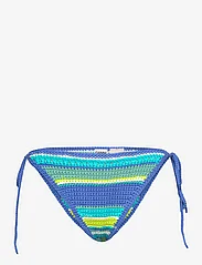 Ganni - Crochet Swimwear - side tie bikinis - blue curacao - 0