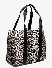 Ganni - Recycled tech Medium Tote Print - totes - leopard - 2