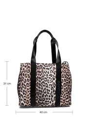 Ganni - Recycled tech Medium Tote Print - totes - leopard - 5