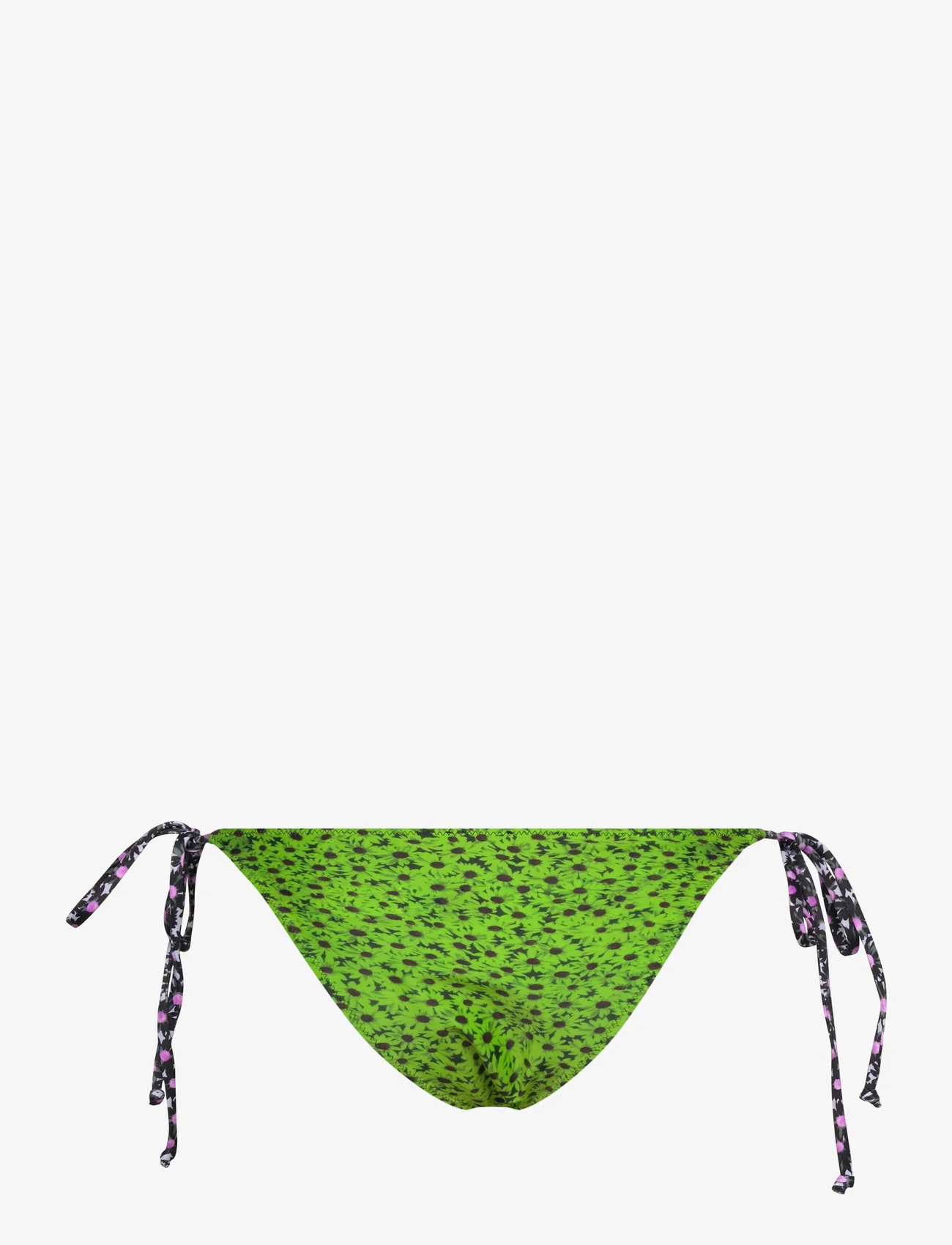 Ganni - Recycled Printed Beads String Bikini Briefs - bikinis mit seitenbändern - tender shoots - 1