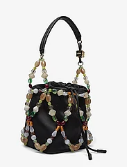 Ganni - Party Line Bucket Beads - top handle tasker - black - 2