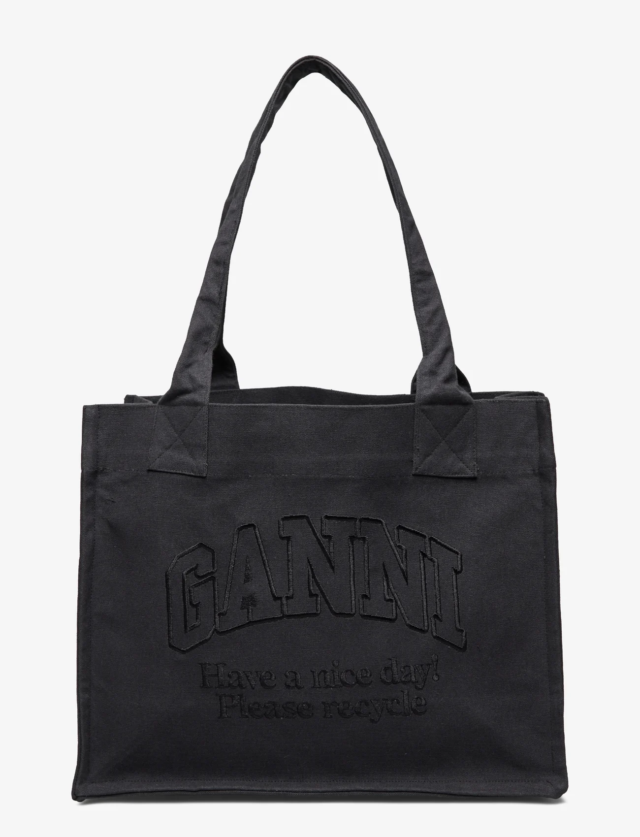 Ganni - Easy Shopper - tote bags - phantom - 0