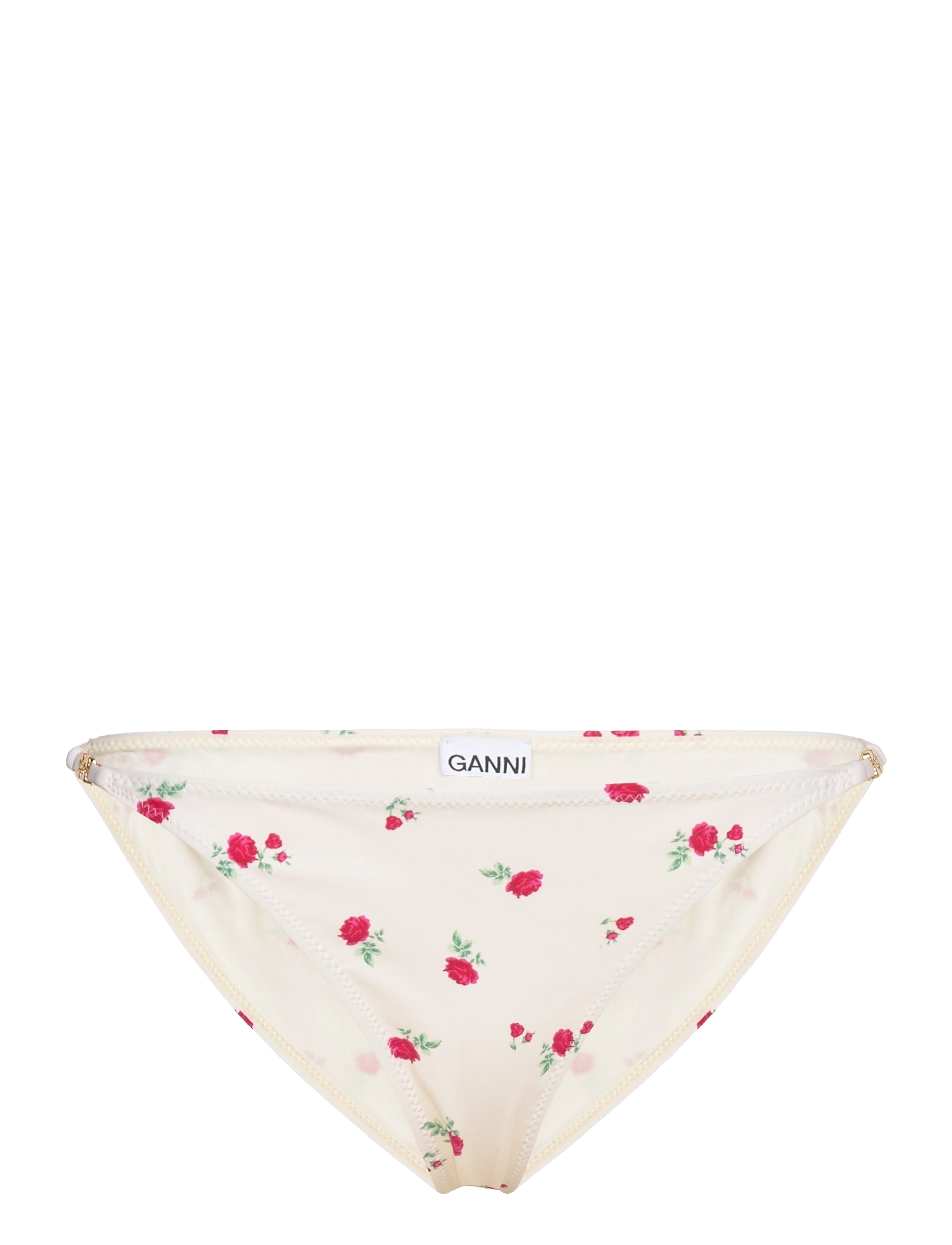 GANNI Recycled Printed Cream - 42 - Damen