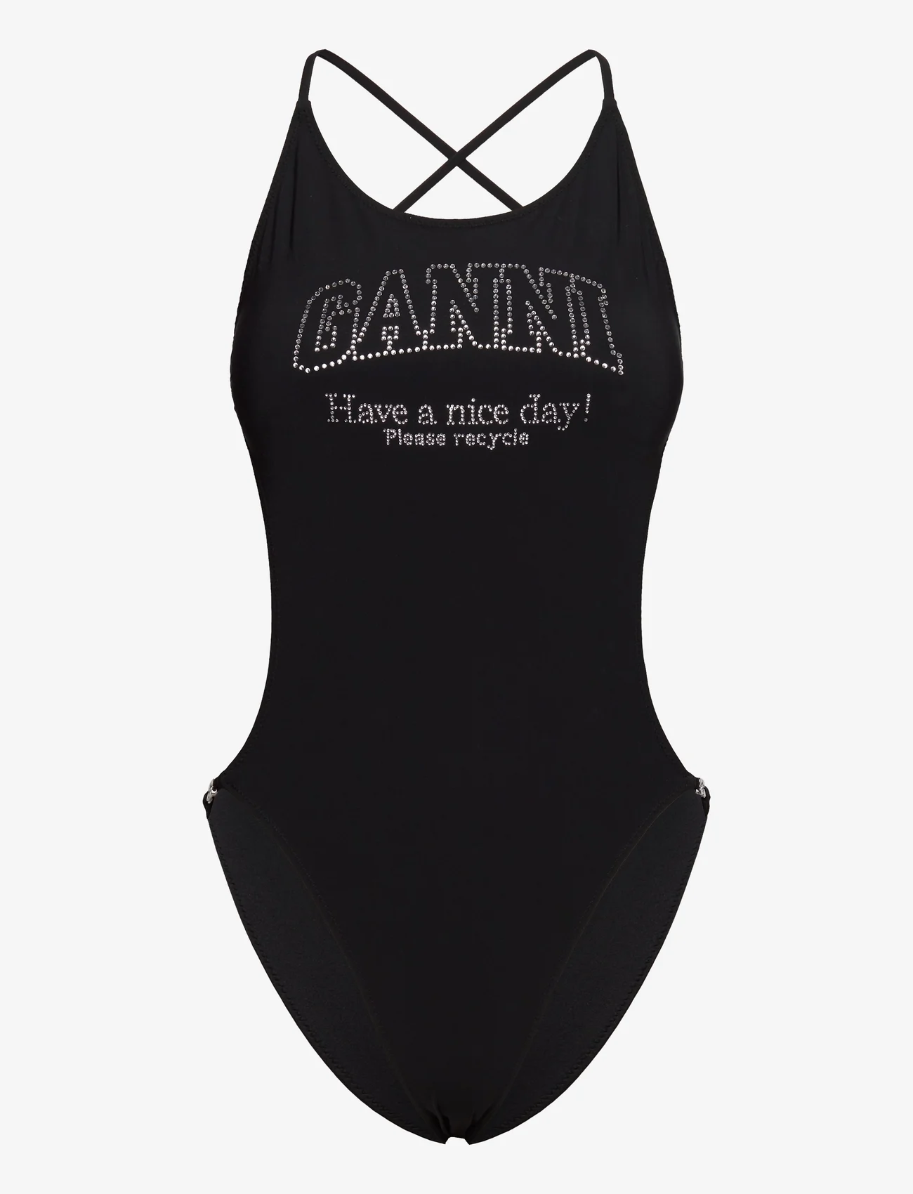 Ganni - Recycled Matte - swimsuits - black - 0