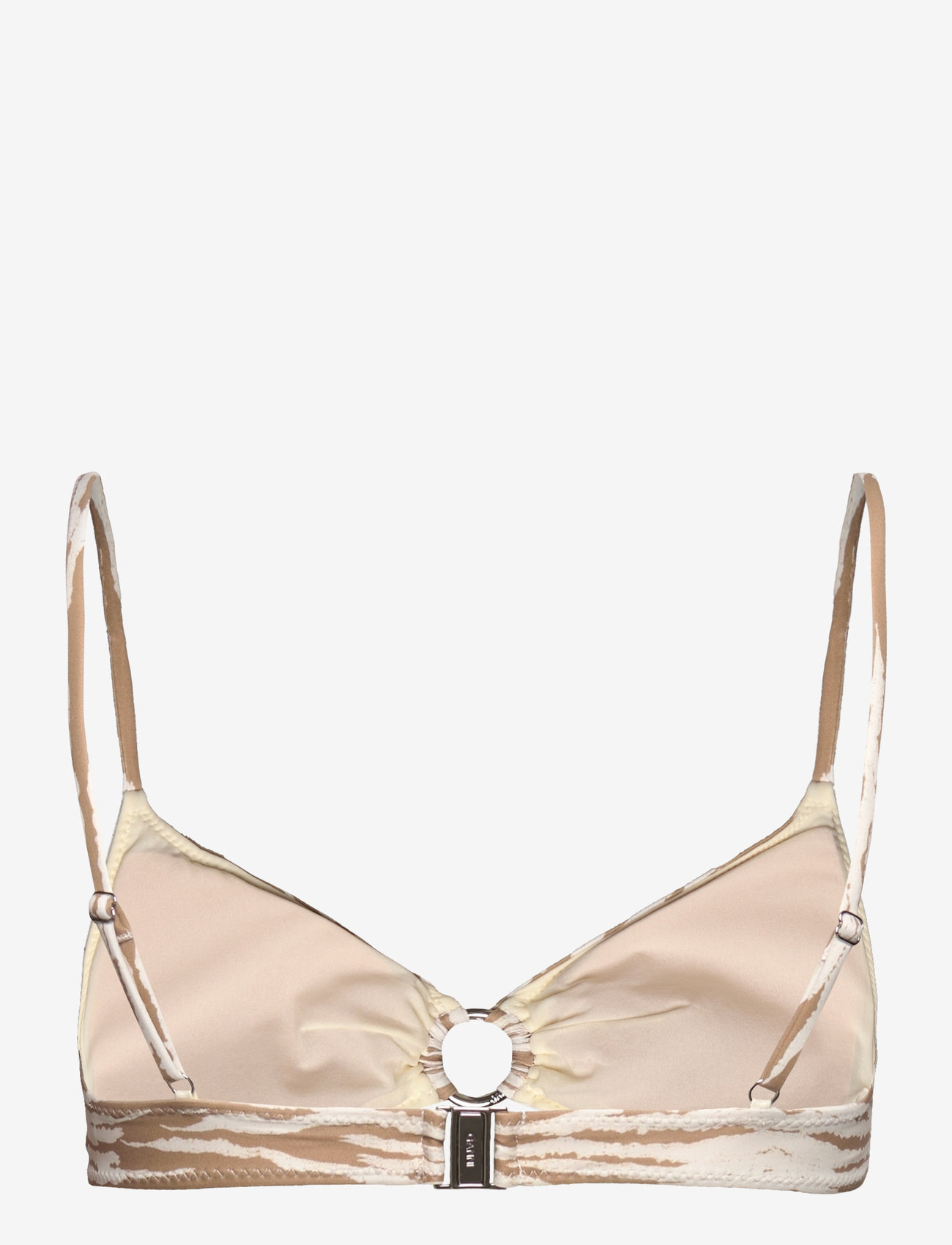 Ganni - Recycled Printed - bikini tops - tiger's eye - 1