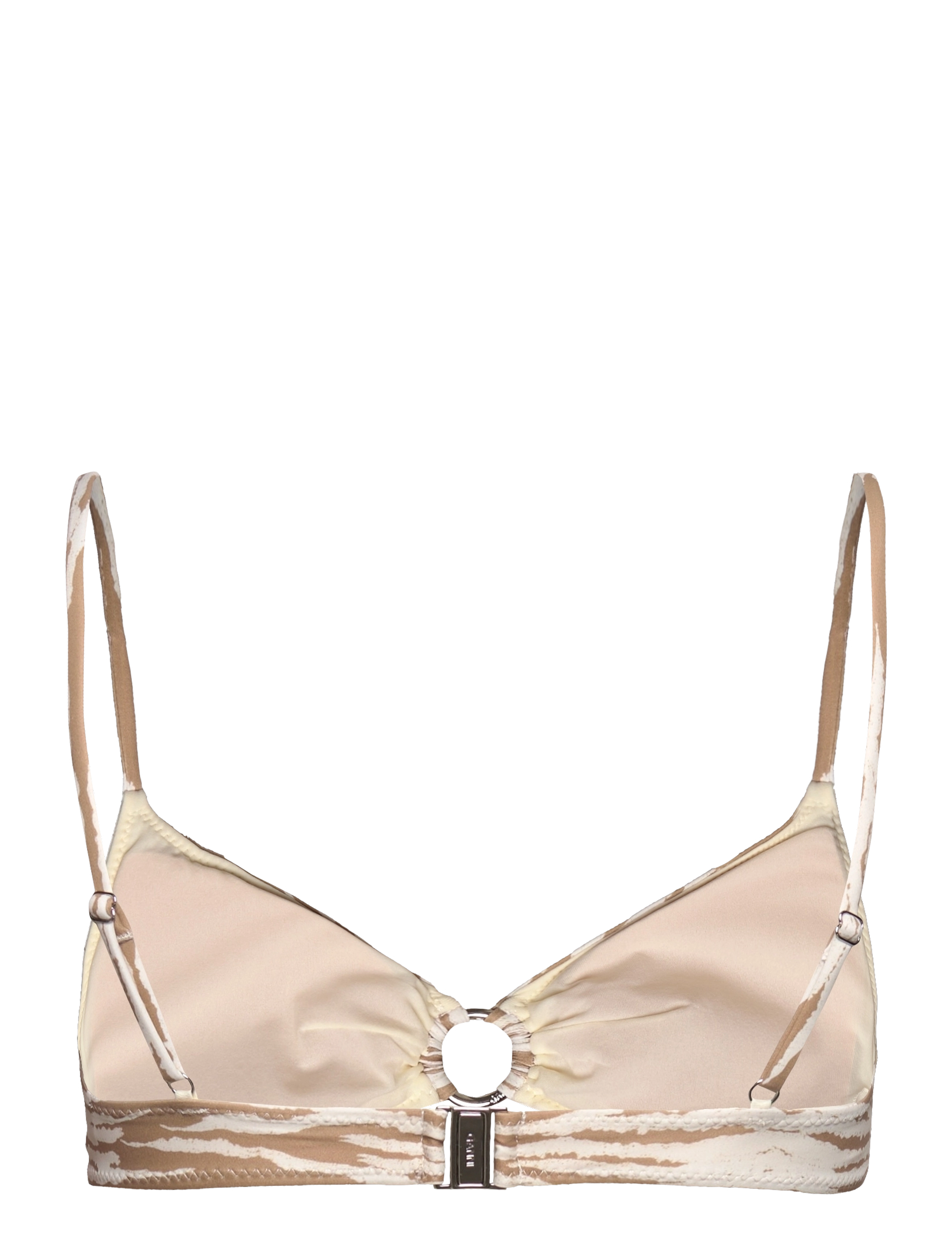 Ganni - Recycled Printed - bikinitoppar - tiger's eye - 1