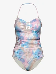 Ganni - Recycled Printed - swimsuits - bleached mauve - 3
