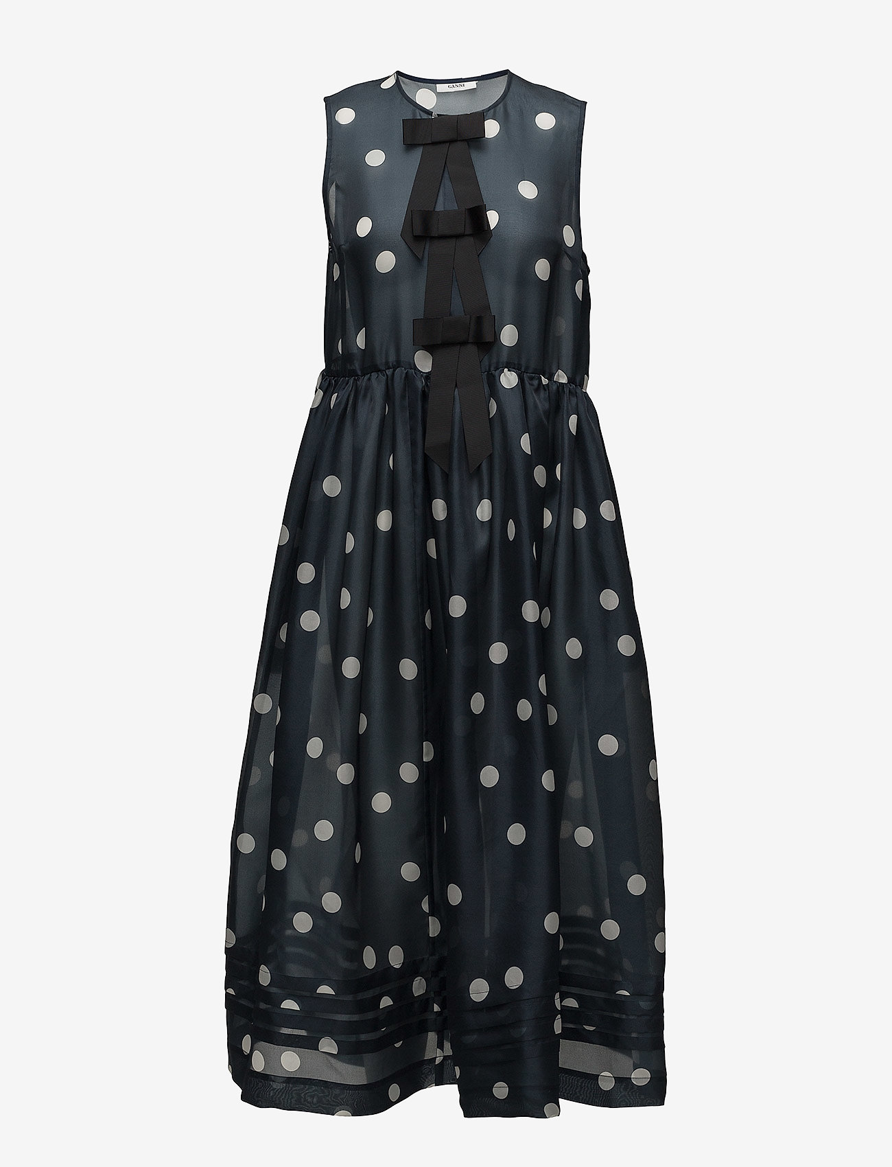 Ganni Seneca Silk  midi dresses  shop at Booztlet