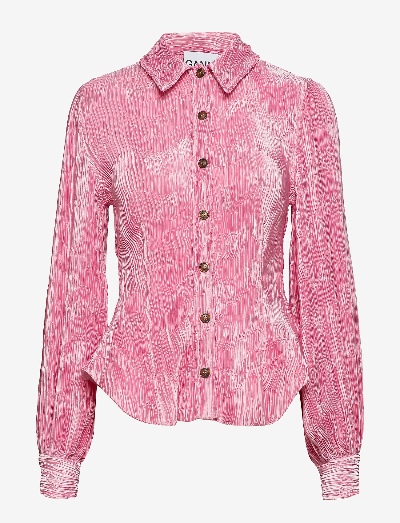 Ganni - Pleated Satin - moonlight mauve - 0