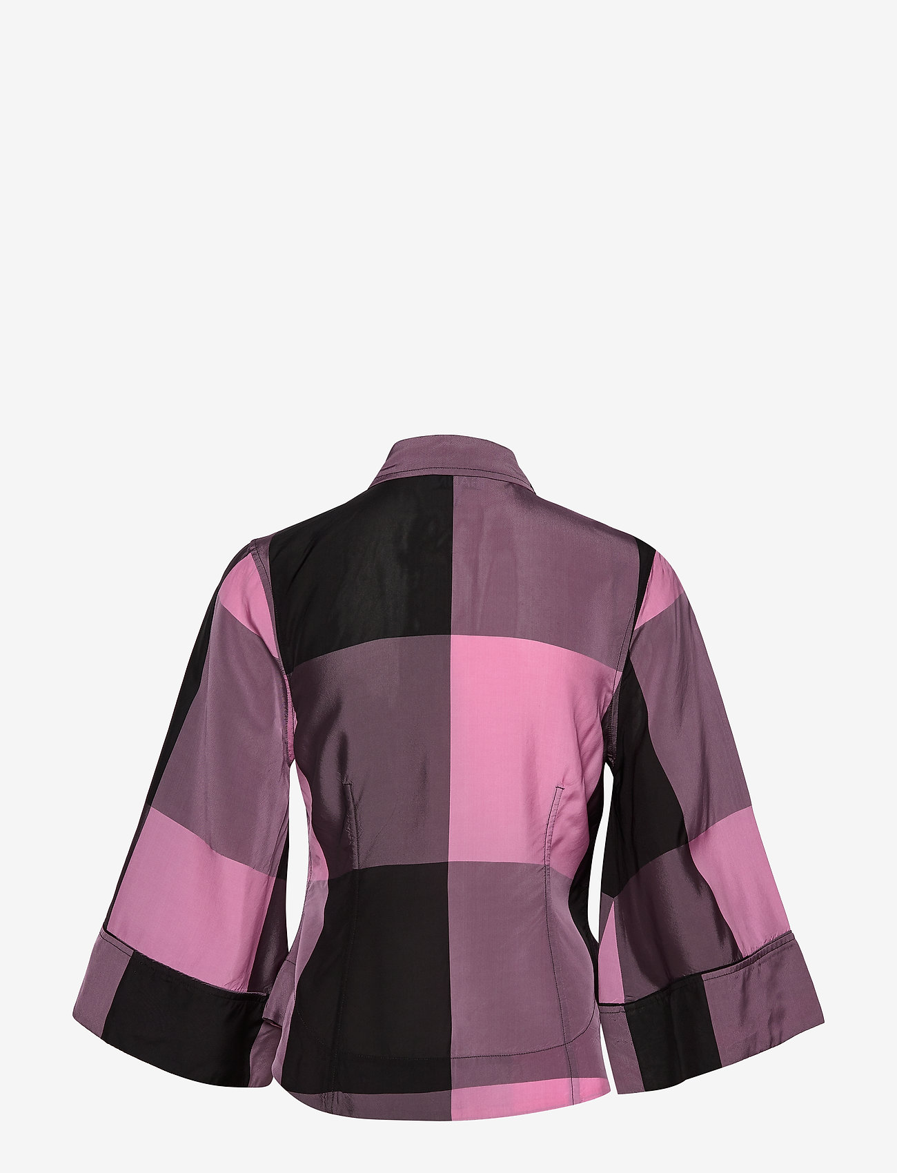 Ganni - Viscose Check - moonlight mauve - 1