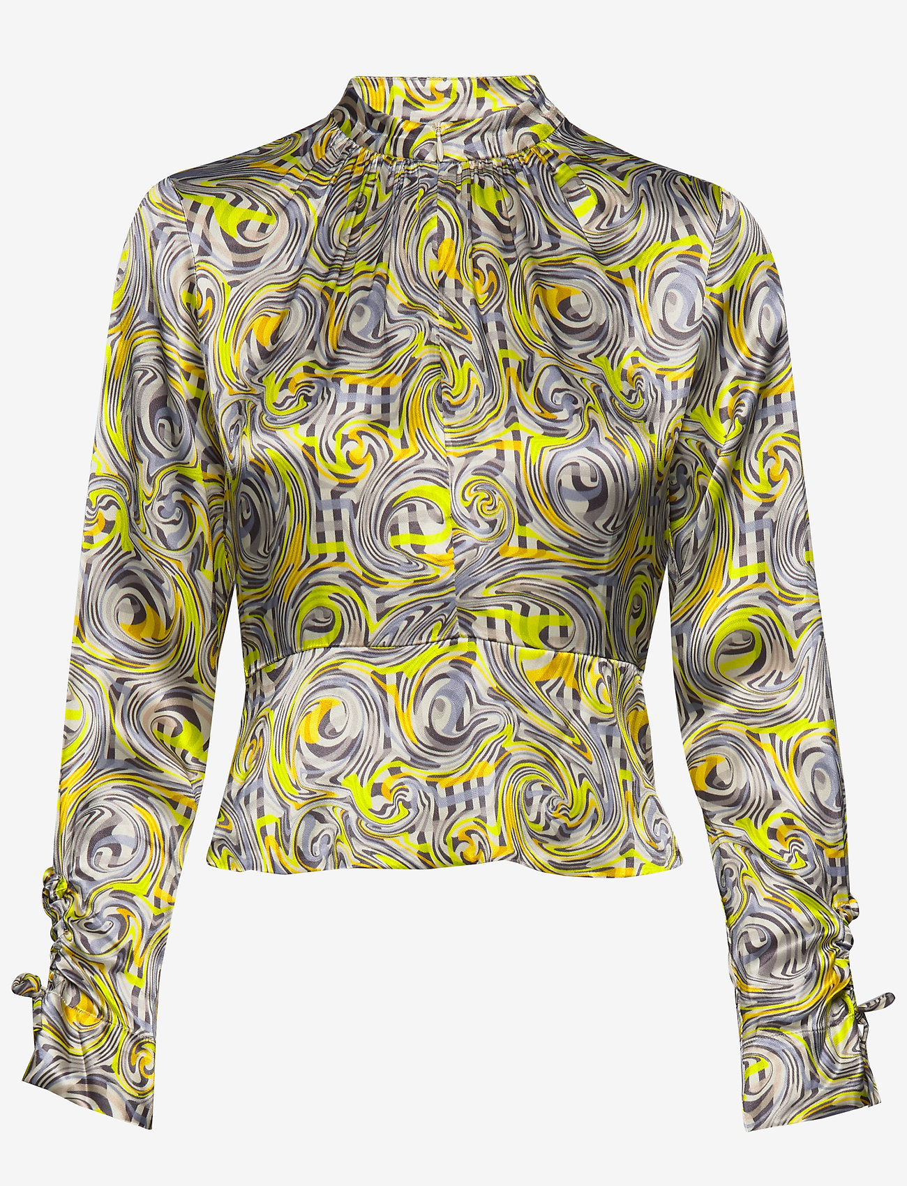 Ganni - Heavy Satin Blouse - multicolour - 0
